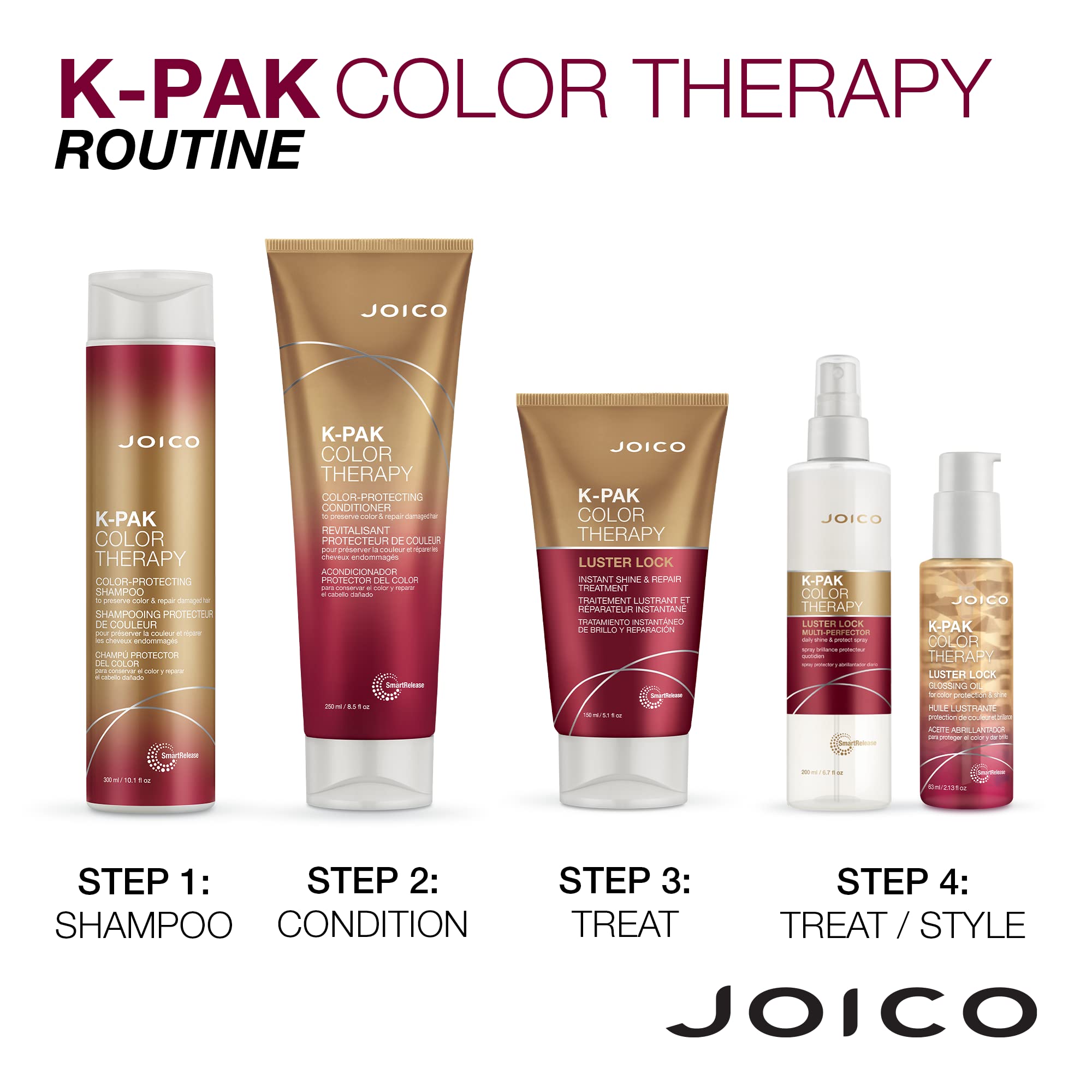 Foto 7 pulgar | Champú Joico K-pak Color Therapy, Protector Del Color, 300 Ml - Venta Internacional.