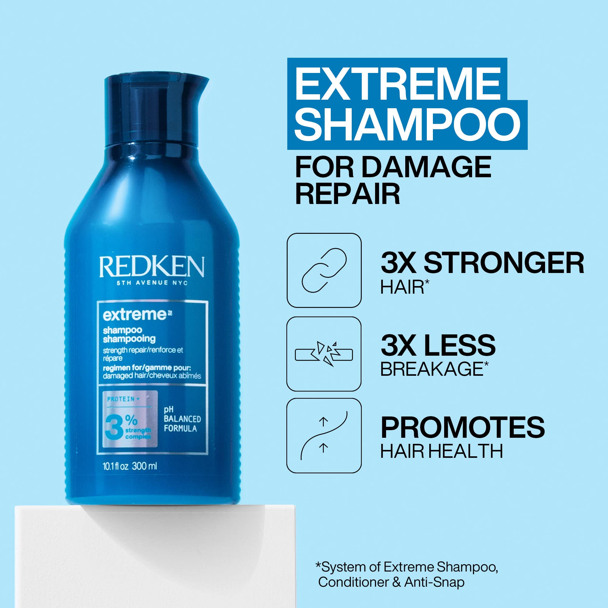 Foto 4 pulgar | Champú Redken Extreme Strengthen Repara El Cabello Dañado, 300 Ml - Venta Internacional.