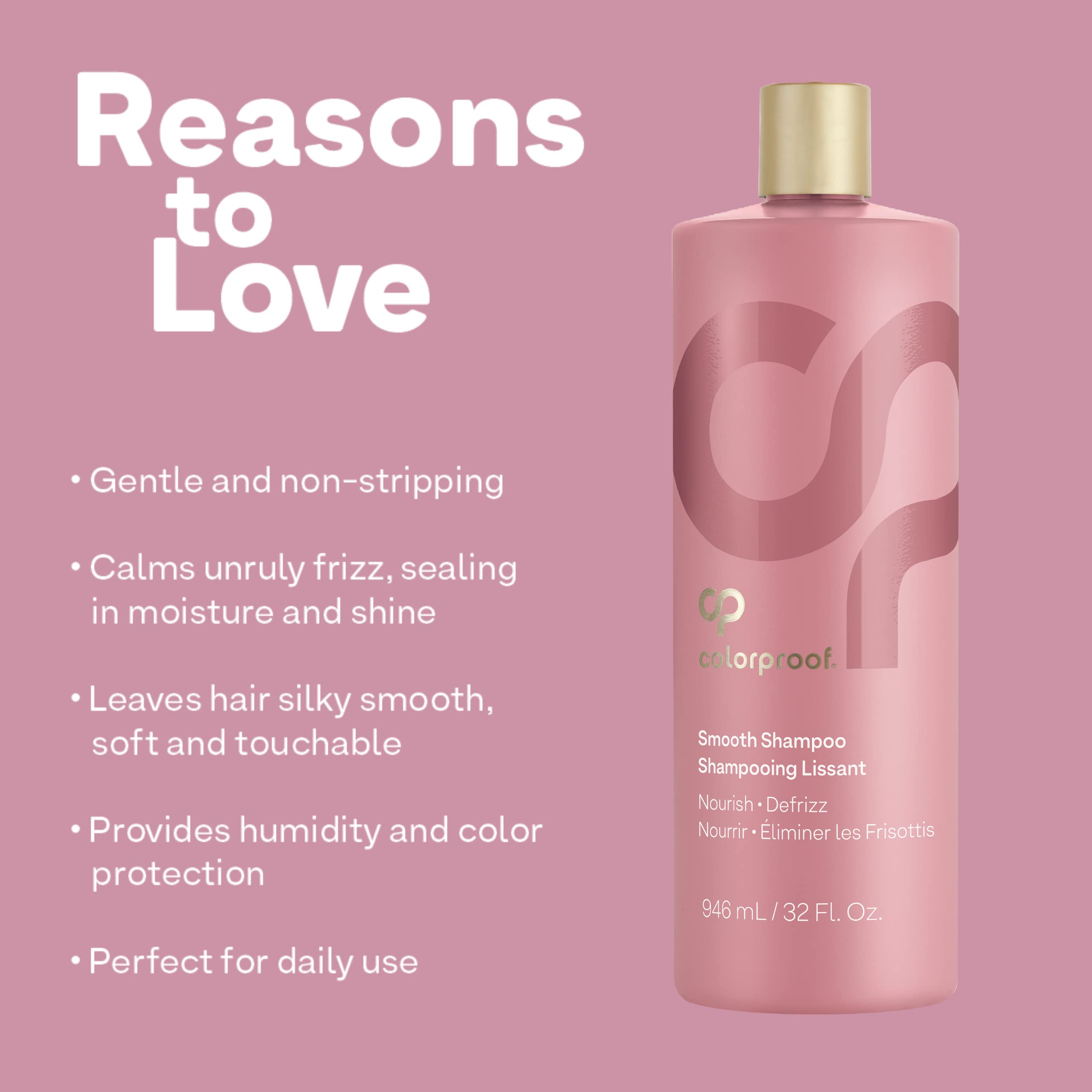 Foto 4 pulgar | Champú Colorproof Smooth 946 Ml/32 Fl.oz - Venta Internacional.
