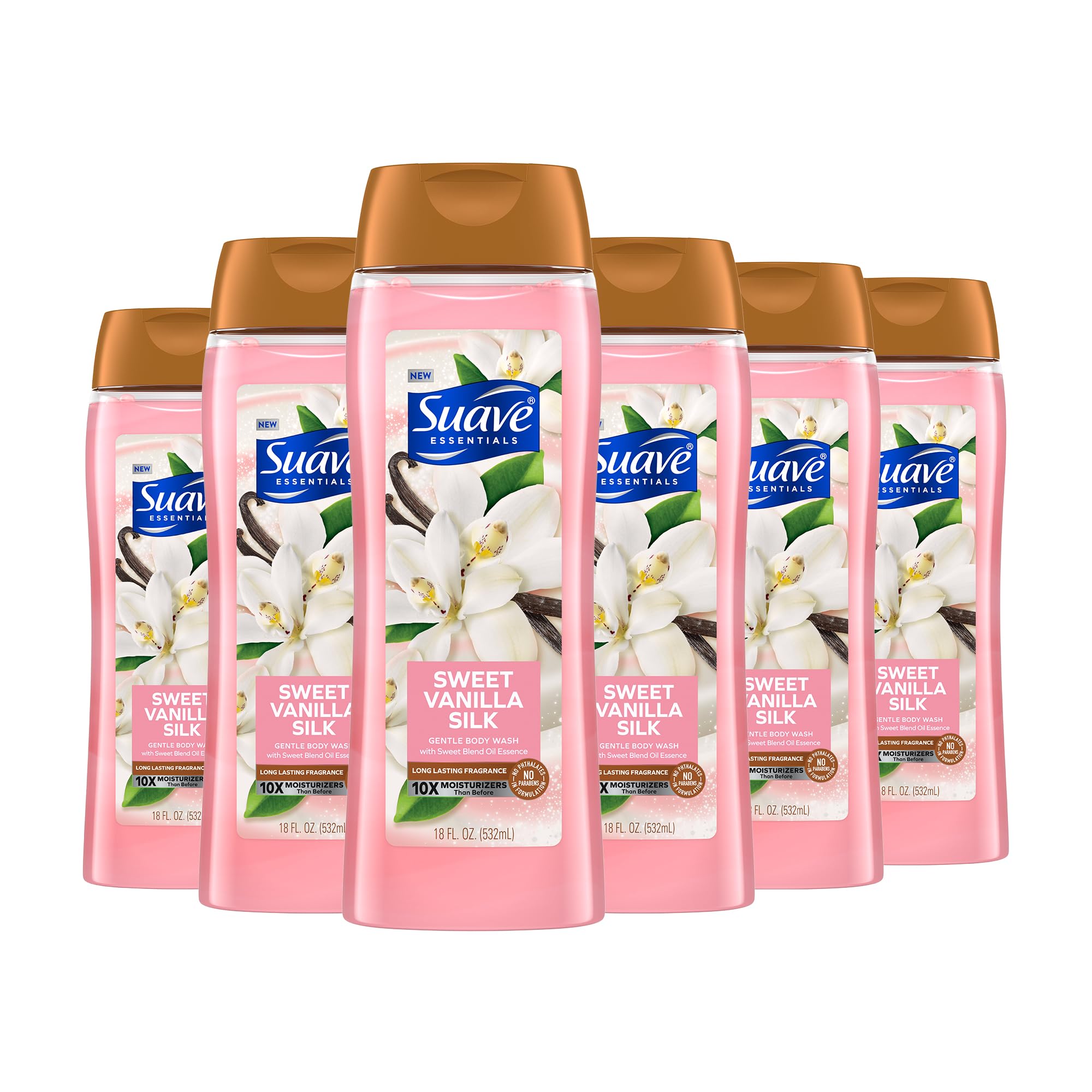 Foto 2 pulgar | Gel De Baño Suave Hidratante Con Vainilla Dulce Para Mujer, 530 Ml, 6 Unidades - Venta Internacional.