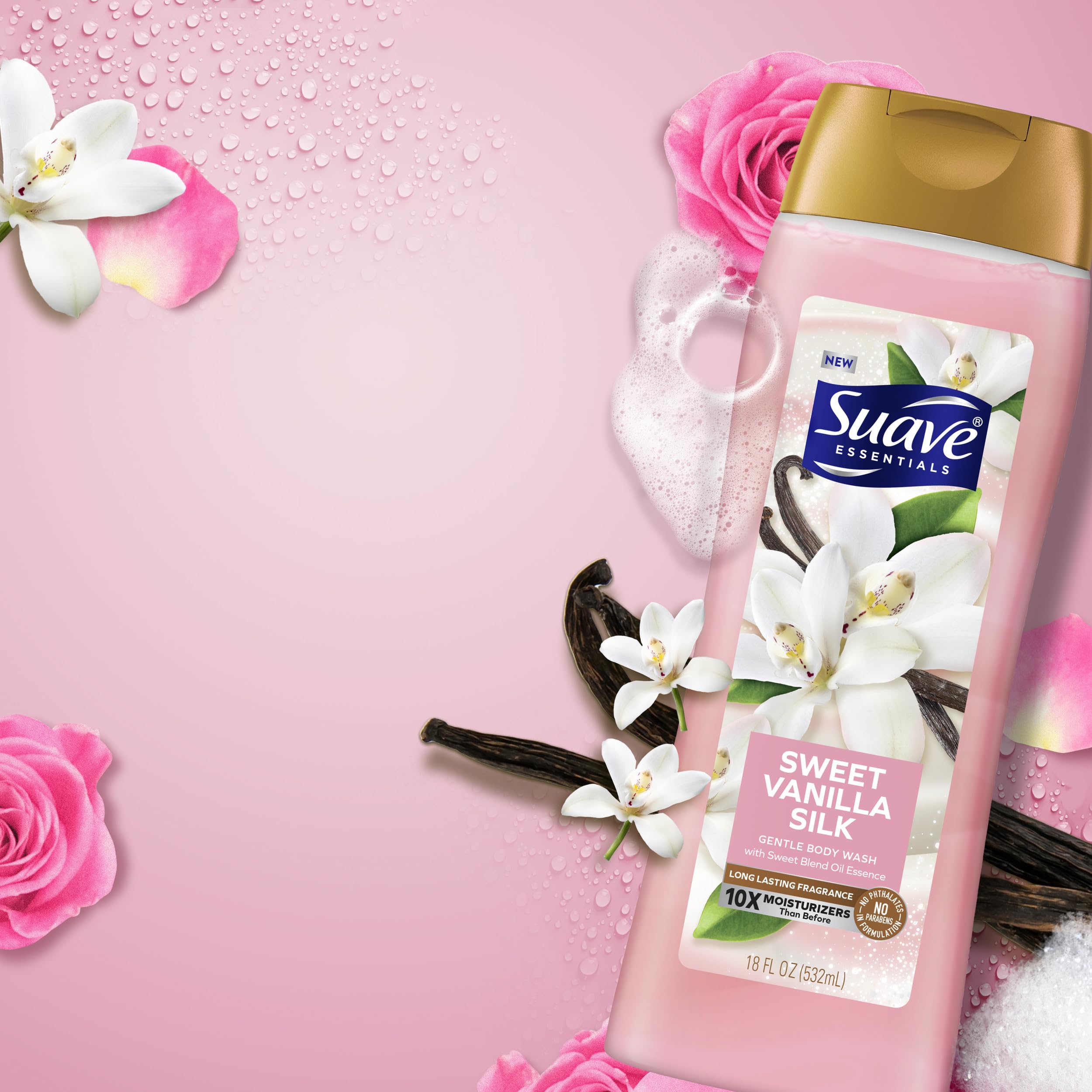 Foto 6 pulgar | Gel De Baño Suave Hidratante Con Vainilla Dulce Para Mujer, 530 Ml, 6 Unidades - Venta Internacional.