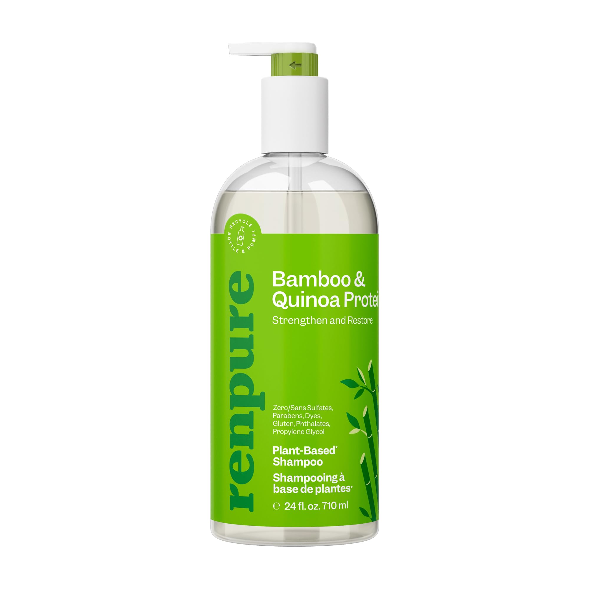 Champú Renpure Bamboo & Quinoa 710 Ml Que Restaura E Hidrata - Venta Internacional.