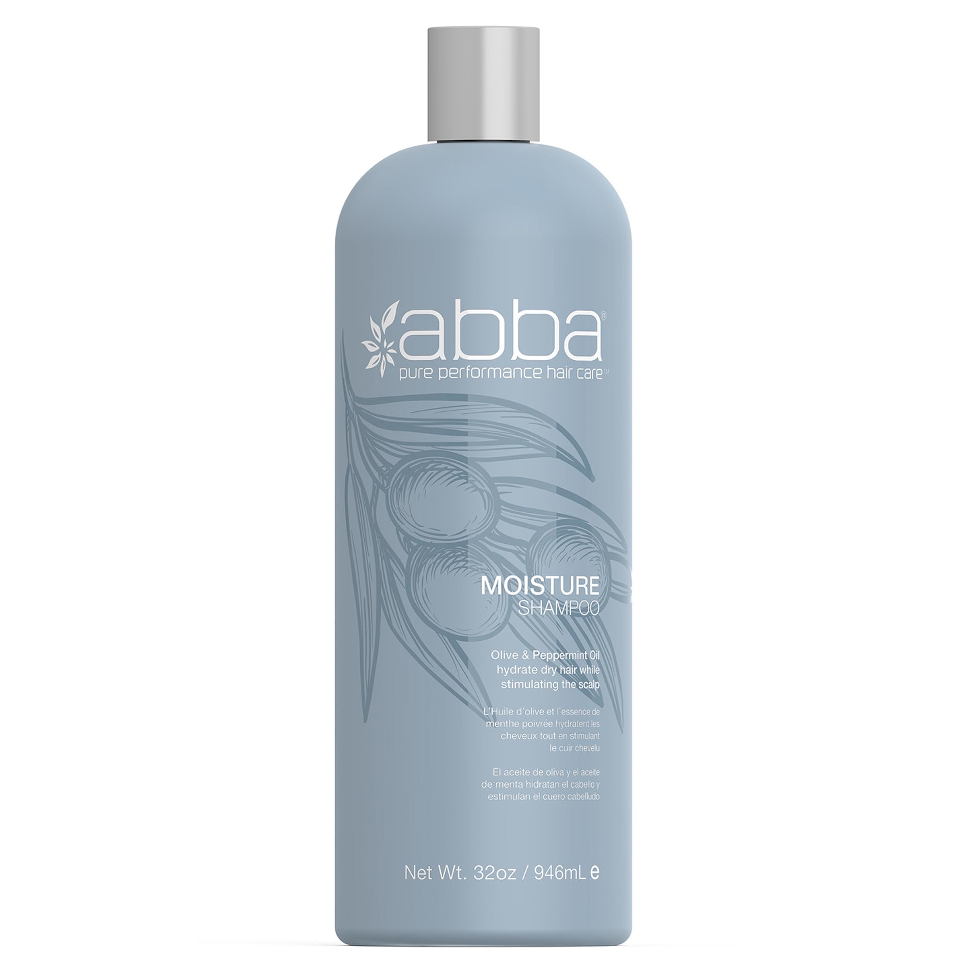 Champú Abba Moisture Con Mantequilla De Oliva Y Aceite De Menta 946 Ml - Venta Internacional.