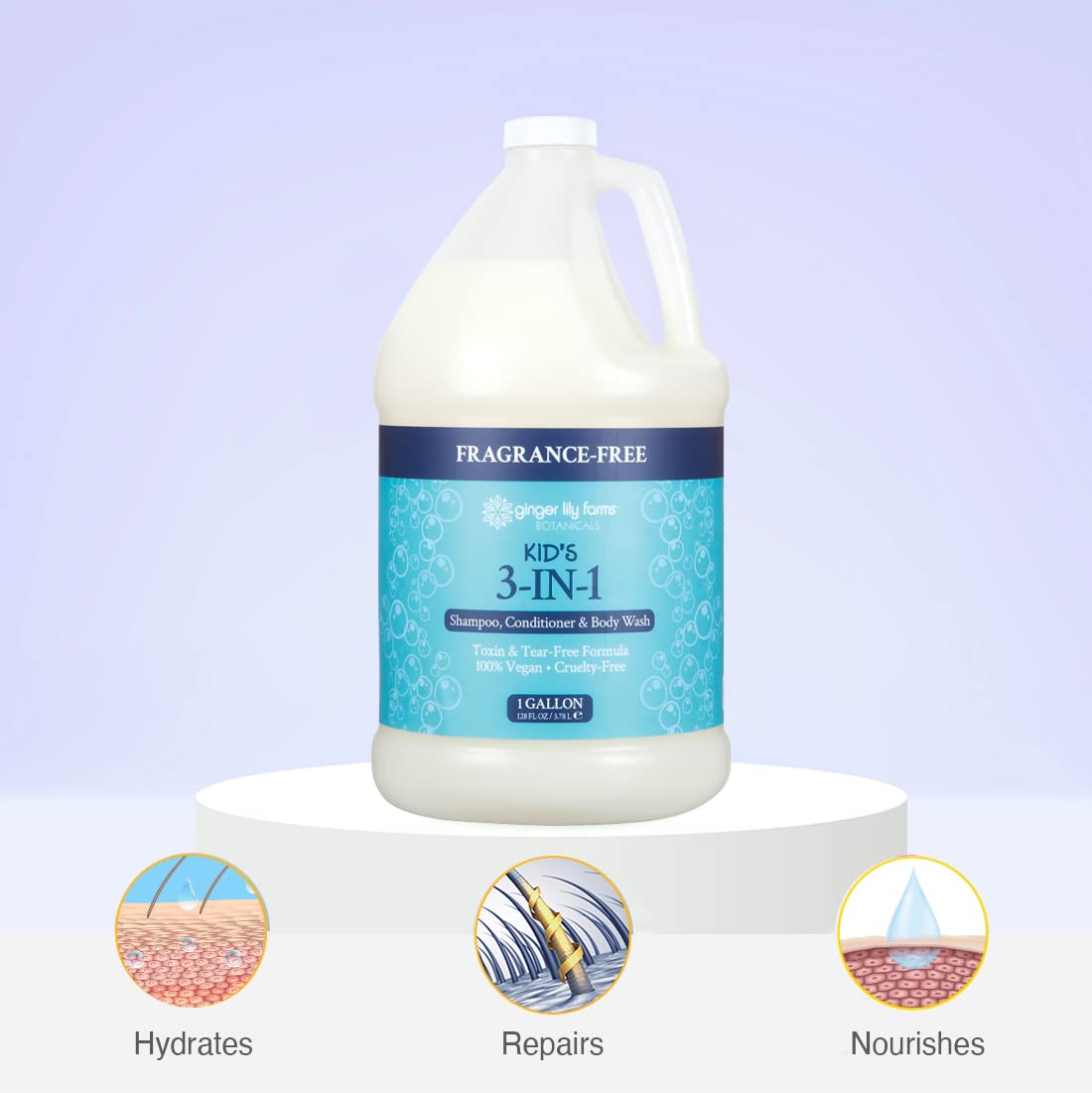 Foto 6 pulgar | Champú, Acondicionador Y Gel De Baño Ginger Lily Farms 1l - Venta Internacional.