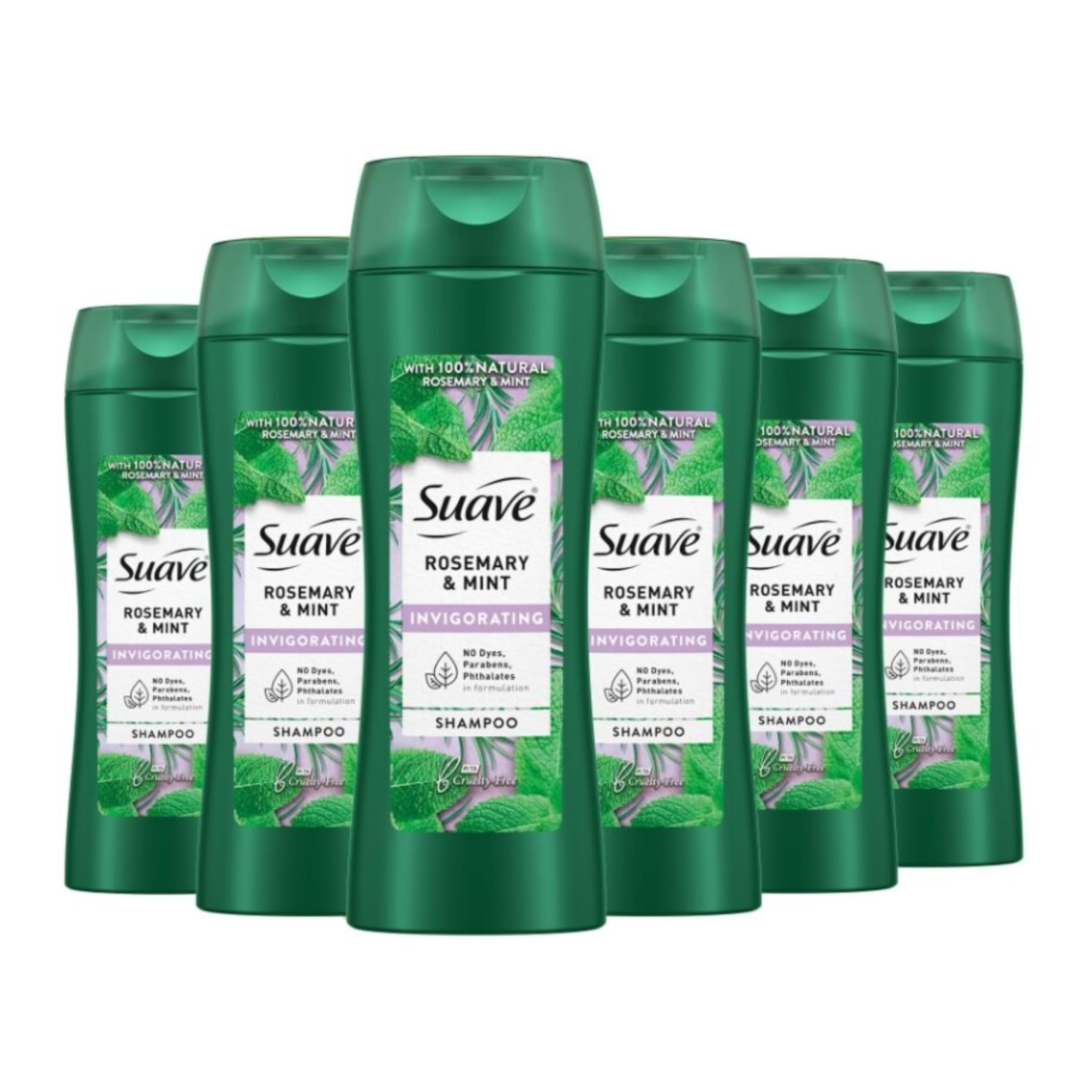 Foto 2 pulgar | Champú Suave, Revitalizante, Romero Y Menta, 375 Ml (paquete De 6) - Venta Internacional.