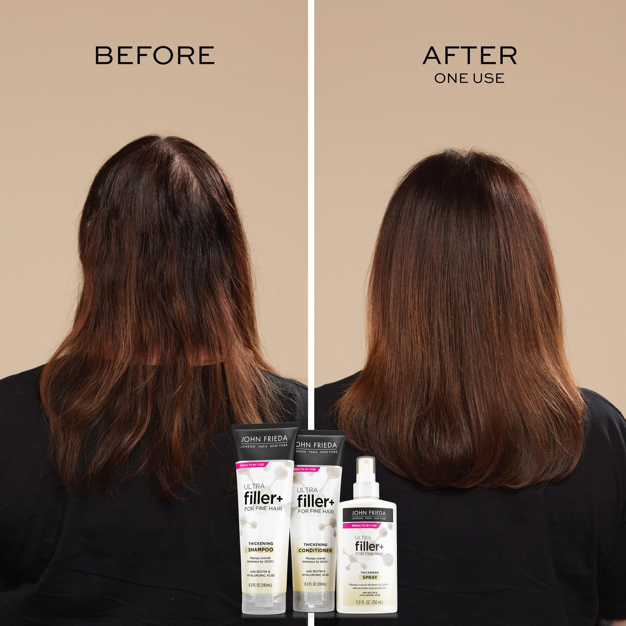 Foto 4 pulgar | Champú John Frieda Ultrafiller+ Para Engrosar El Cabello Fino, 245 Ml - Venta Internacional.