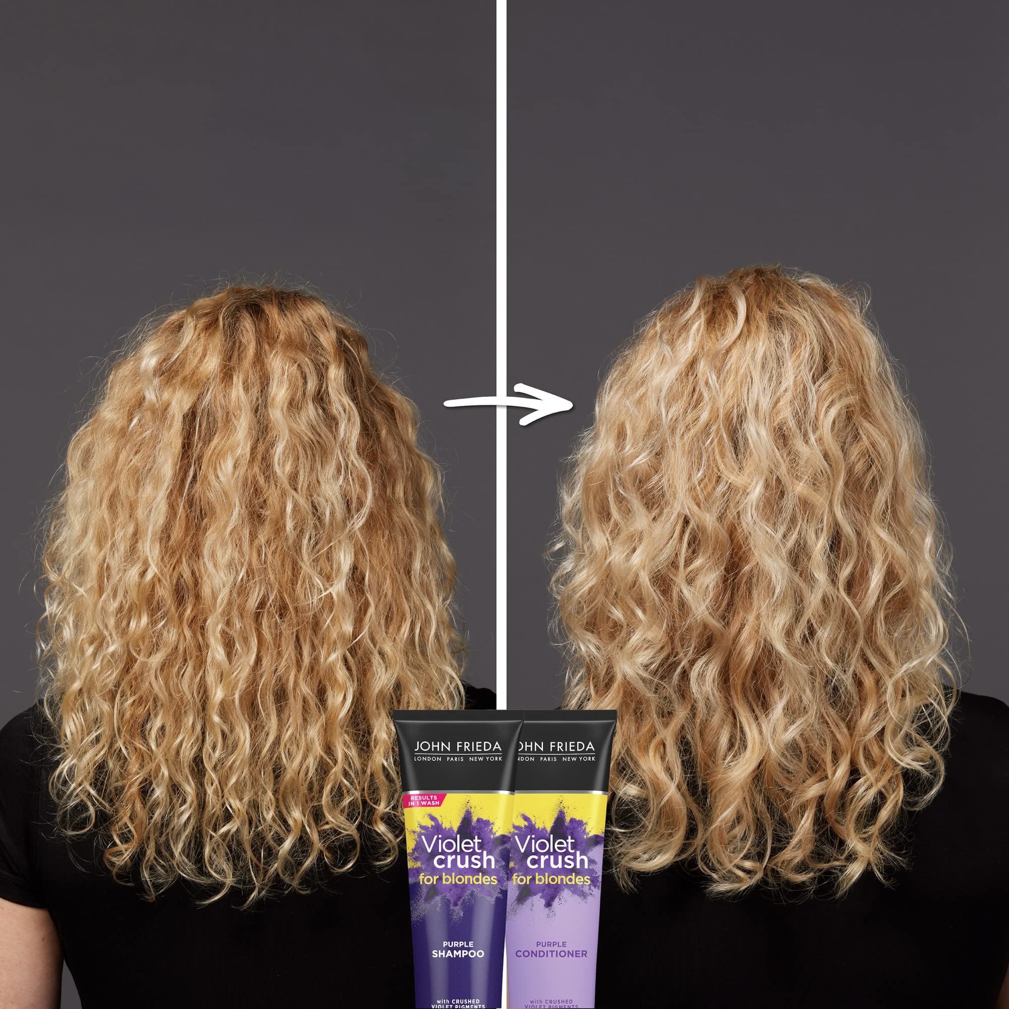 Foto 8 pulgar | Champú John Frieda Violet Crush Purple Para Cabello Rubio 480 Ml - Venta Internacional.