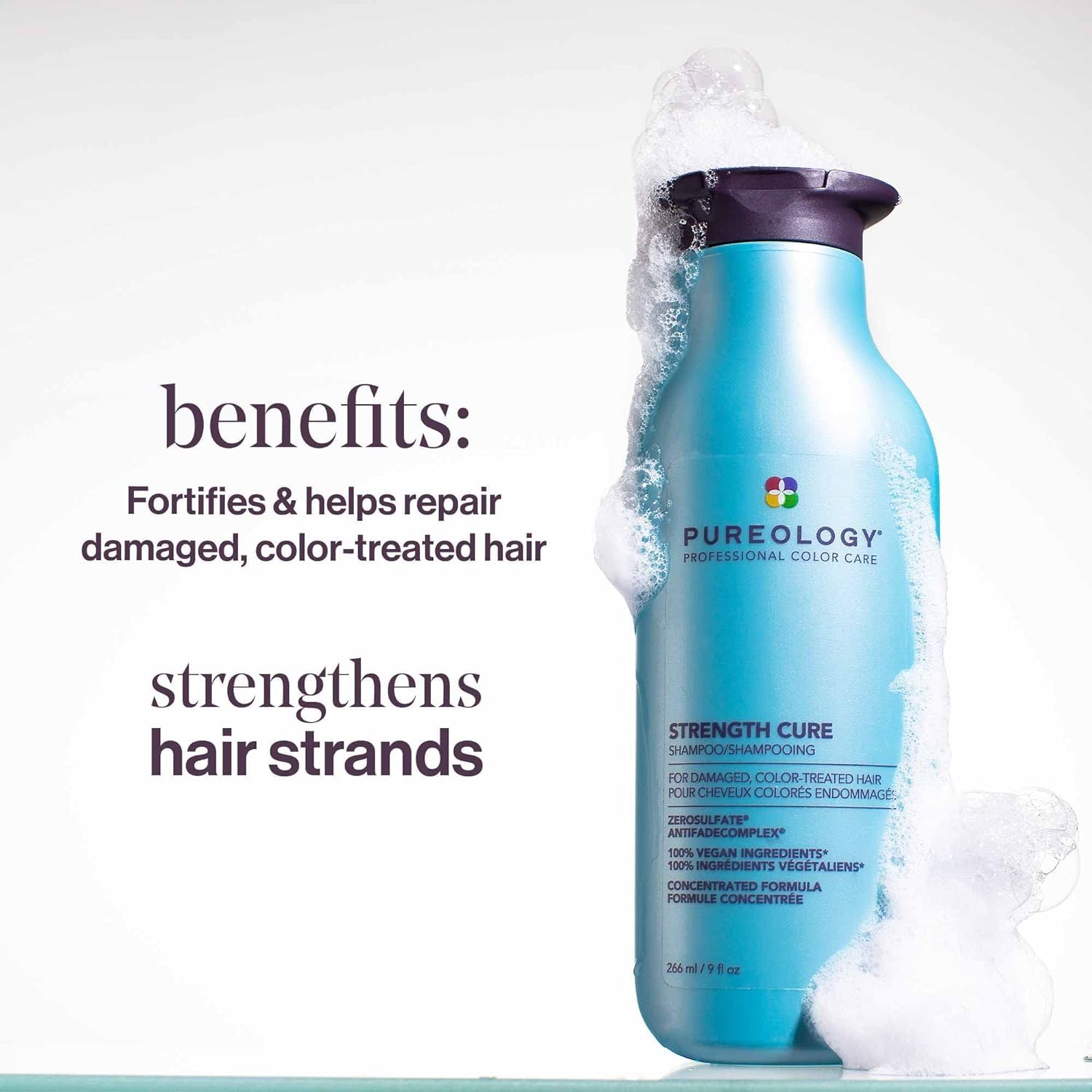 Foto 3 pulgar | Champú Pureology Strength Cure Para Cabello Dañado, 1 Litro - Venta Internacional.
