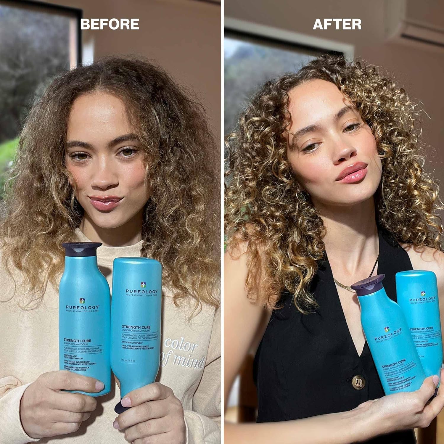 Foto 4 pulgar | Champú Pureology Strength Cure Para Cabello Dañado, 1 Litro - Venta Internacional.