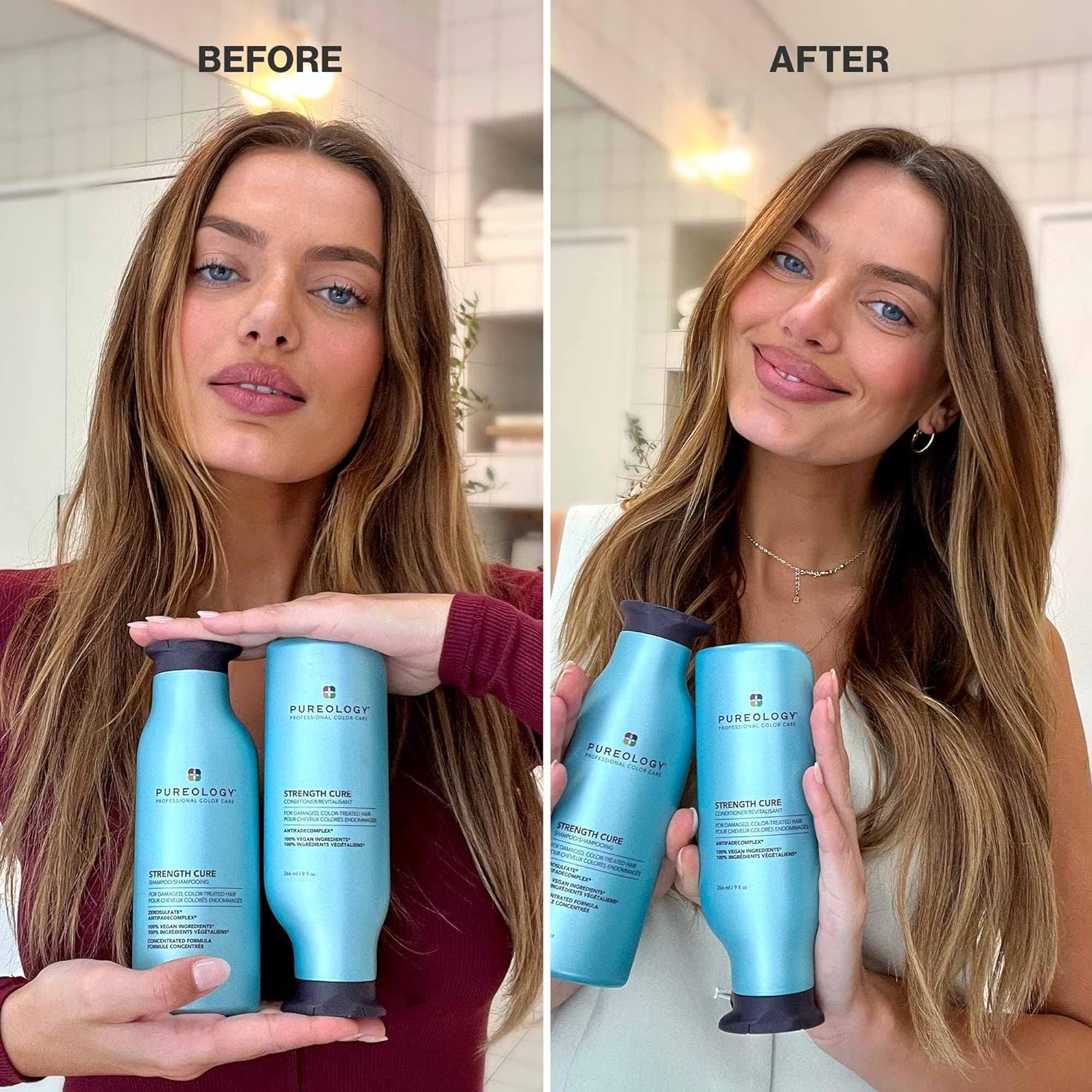 Foto 5 | Champú Pureology Strength Cure Para Cabello Dañado, 1 Litro - Venta Internacional.