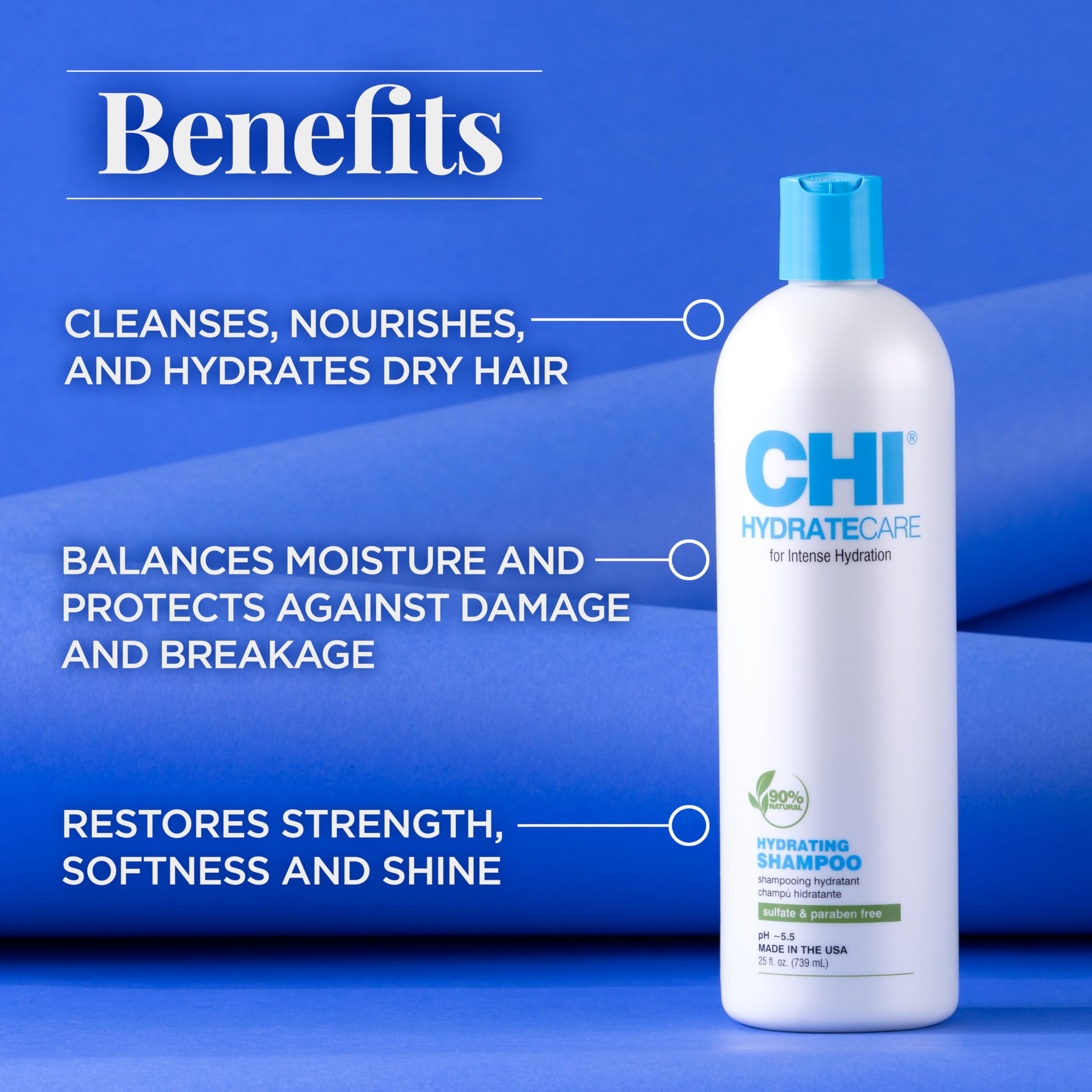 Foto 3 pulgar | Champú Hidratecare Hidratante Chi, 750 Ml, Sin Sulfatos Y Parabenos - Venta Internacional.