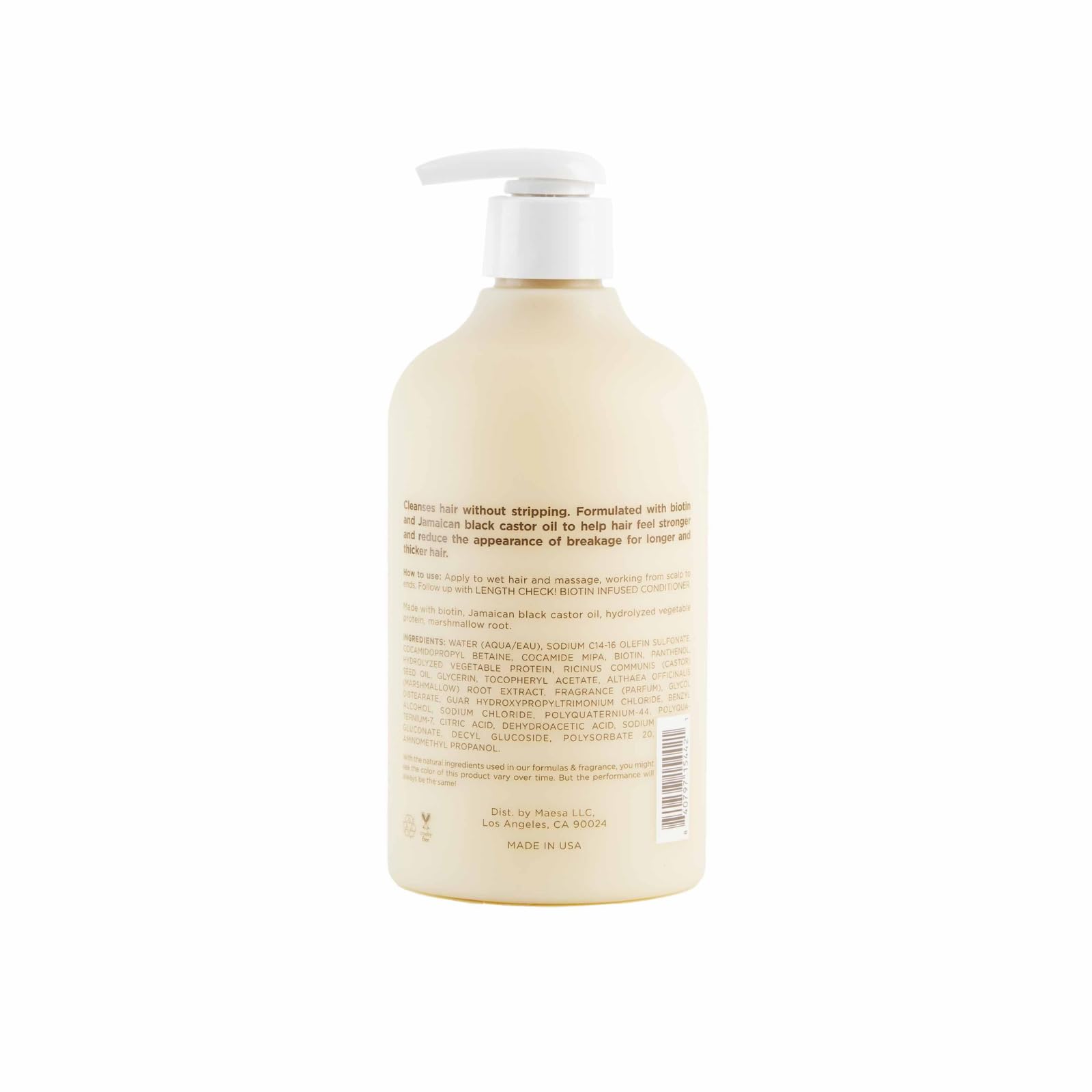 Foto 3 pulgar | Champú Hairitage Biotin Con Aceite De Ricino Negro Jamaicano 385 Ml - Venta Internacional.