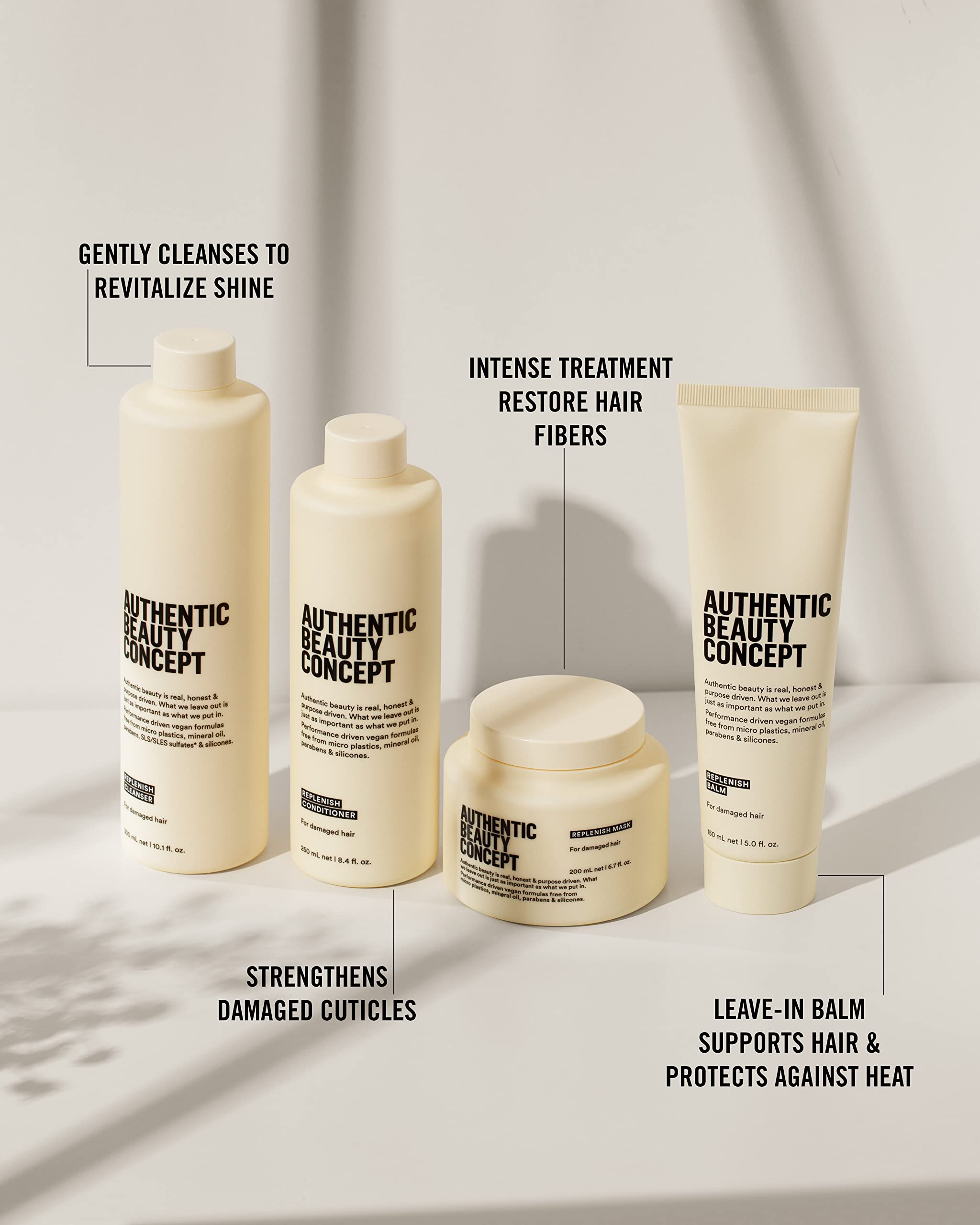 Foto 3 pulgar | Limpiador Reparador Shampoo Authentic Beauty Concept, 300 Ml - Venta Internacional.