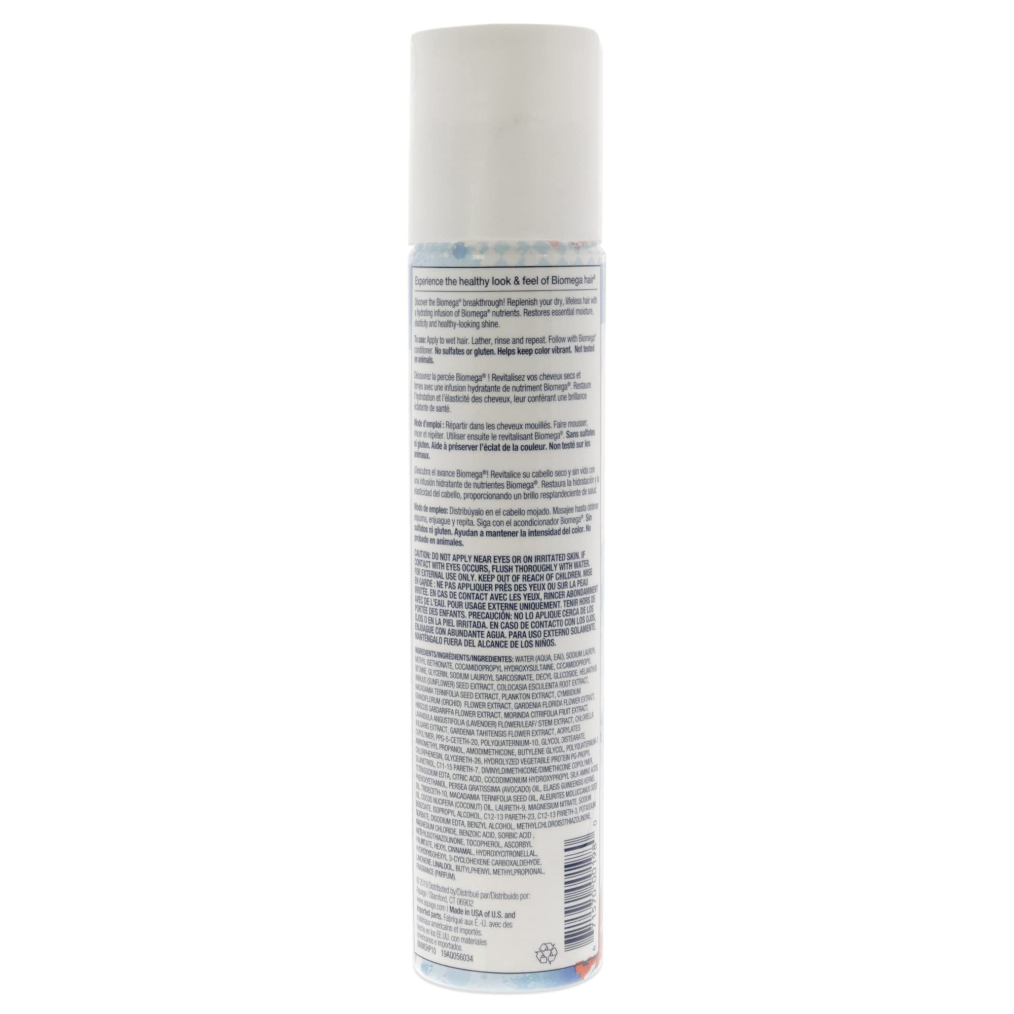 Foto 2 | Champú Biomega Moisture De 300 Ml, Volumen Completo Con Omega Y Queratina - Venta Internacional.