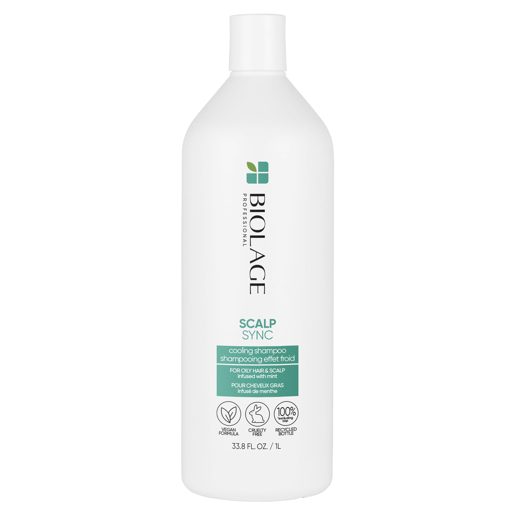 Champú Biolage Cooling Mint Scalp Sync 1l Para Cabello Graso - Venta Internacional.