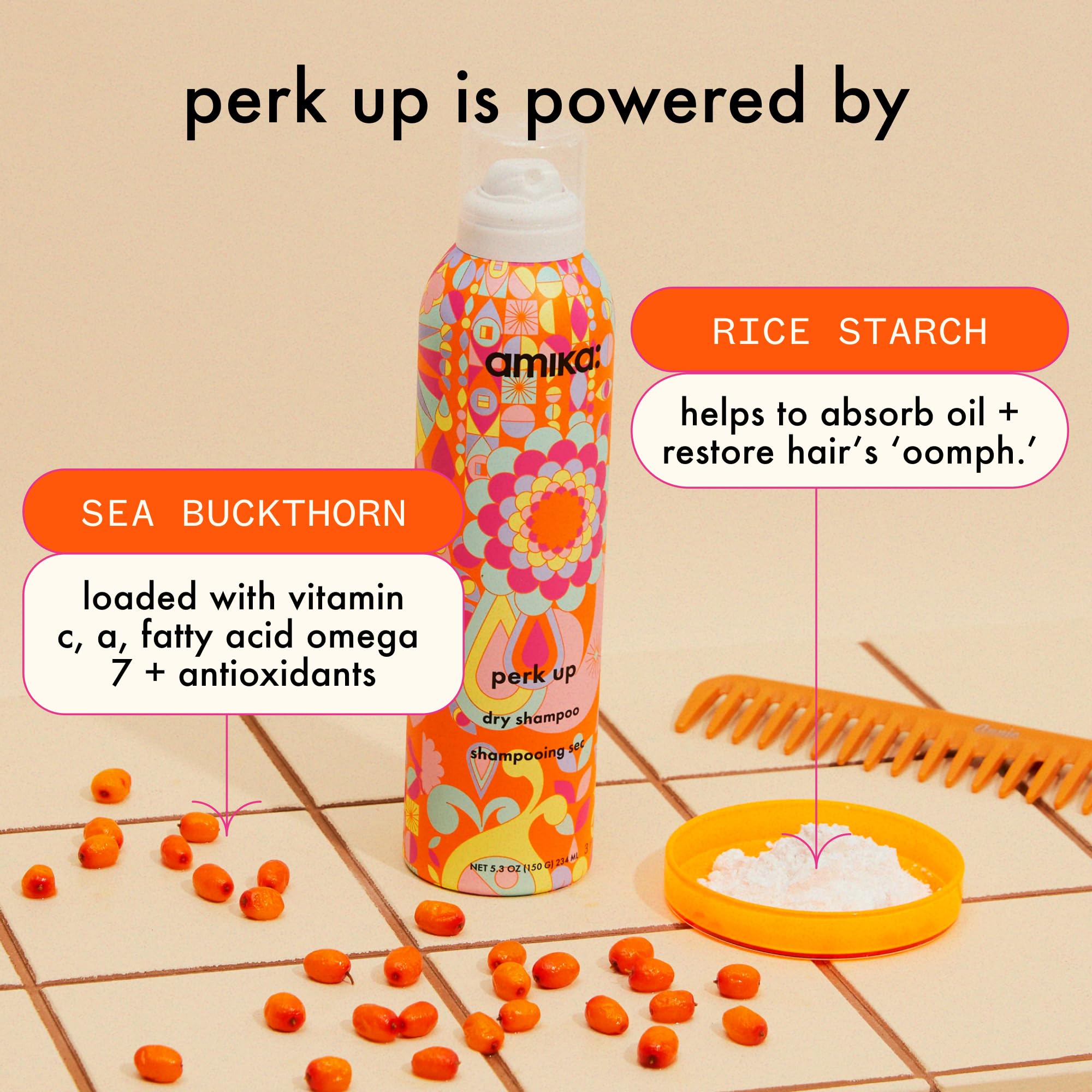 Foto 5 pulgar | Champú Seco Amika Perk Up Sin Talco 280 Ml - Venta Internacional.