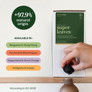 Foto 2 | Champú Attitude Para Dar Volumen Al Cabello Con Aceites Esenciales, Recambio De 2 Litros - Venta Internacional.