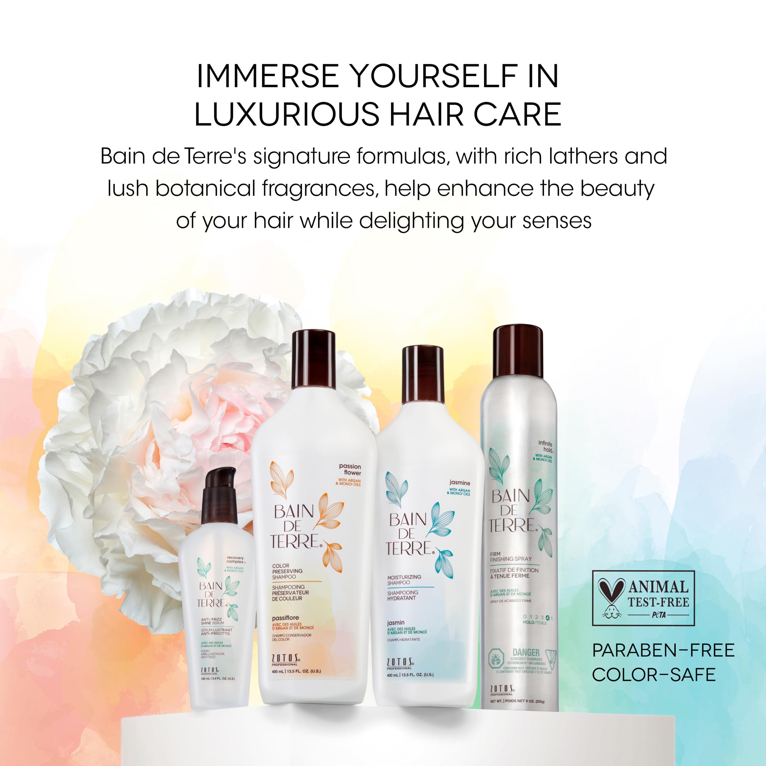 Foto 8 pulgar | Champú Bain De Terre Jasmine Hidratante Para Cabello Seco, 400 Ml - Venta Internacional.