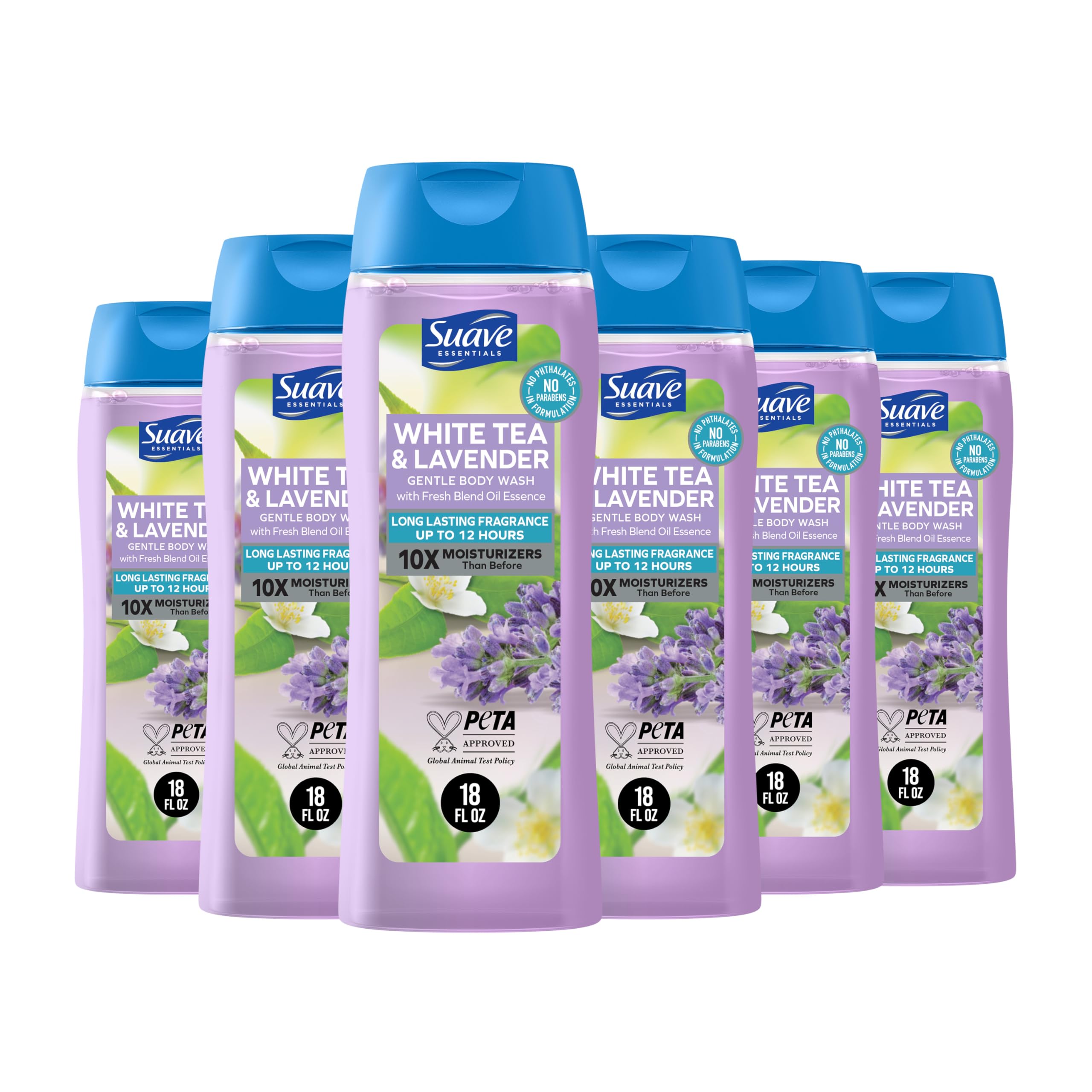 Foto 2 pulgar | Gel De Baño Suave Hidratante Para Mujer, Té Blanco Y Lavanda, 530 Ml X 6 - Venta Internacional.