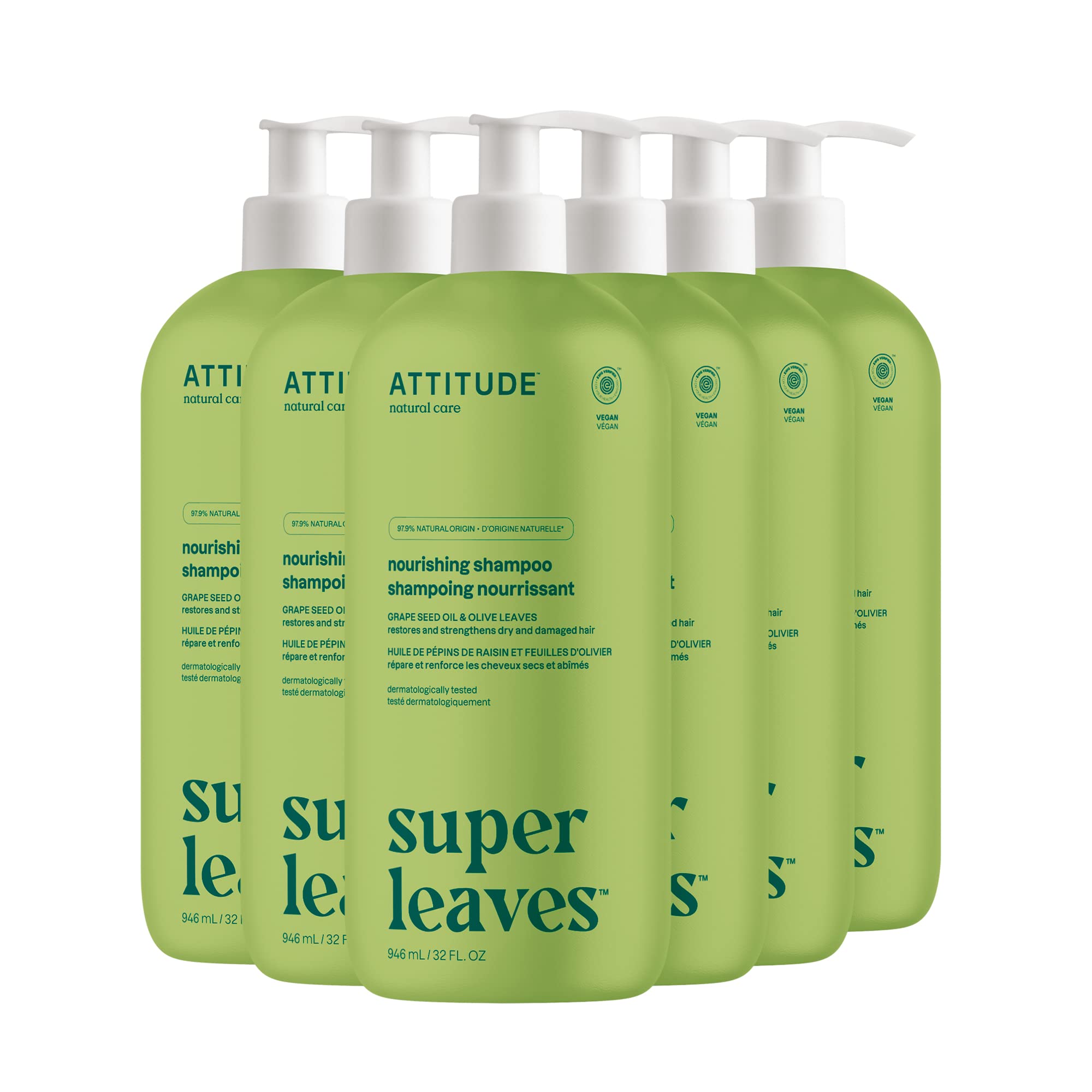 Foto 1 | Champú Para Nutrir El Cabello Attitude, Verificado Por Ewg, 946 Ml (paquete De 6) - Venta Internacional.