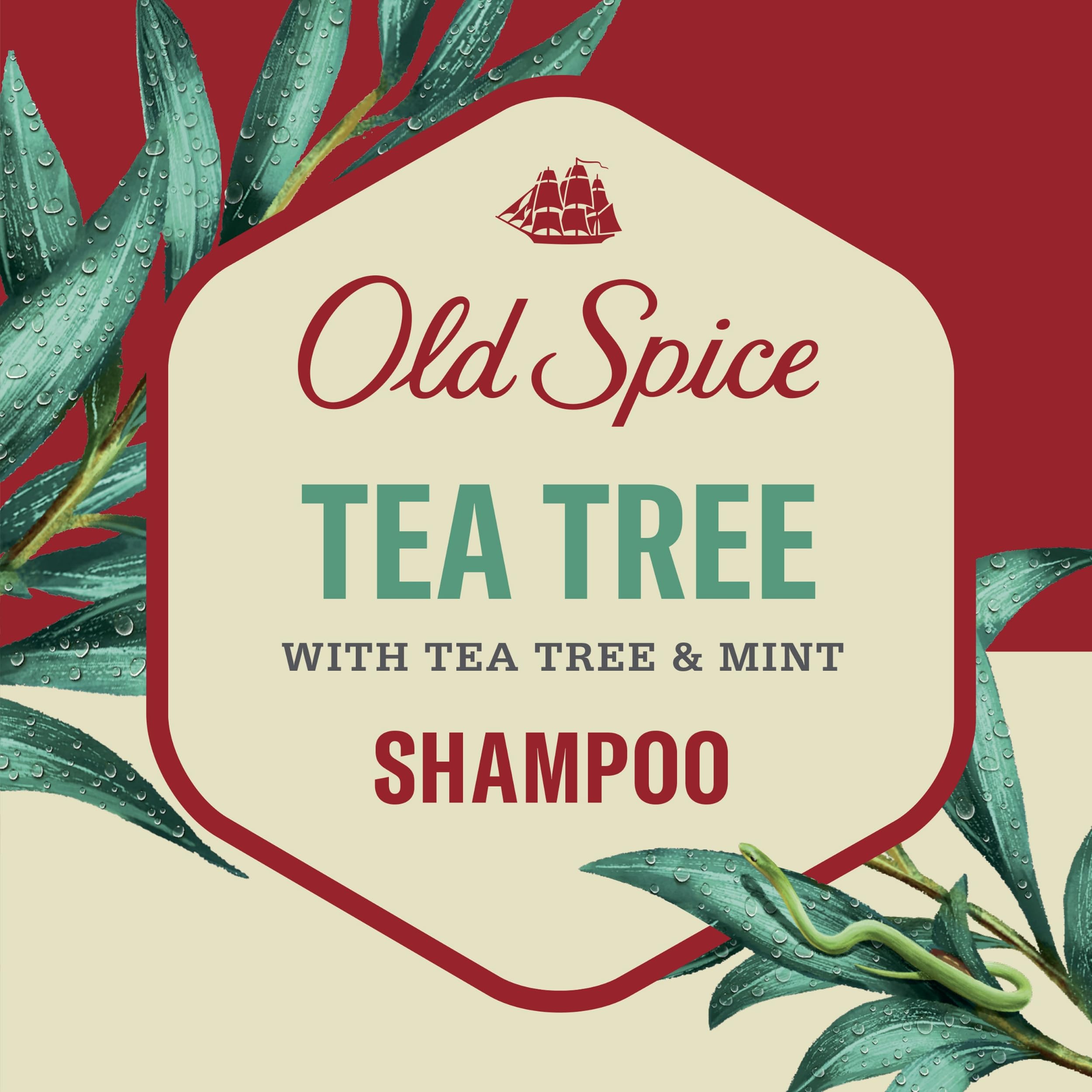 Foto 7 pulgar | Champú Old Spice Tea Tree Para Hombre, Refrescante, 650 Ml, Paquete Doble - Venta Internacional.
