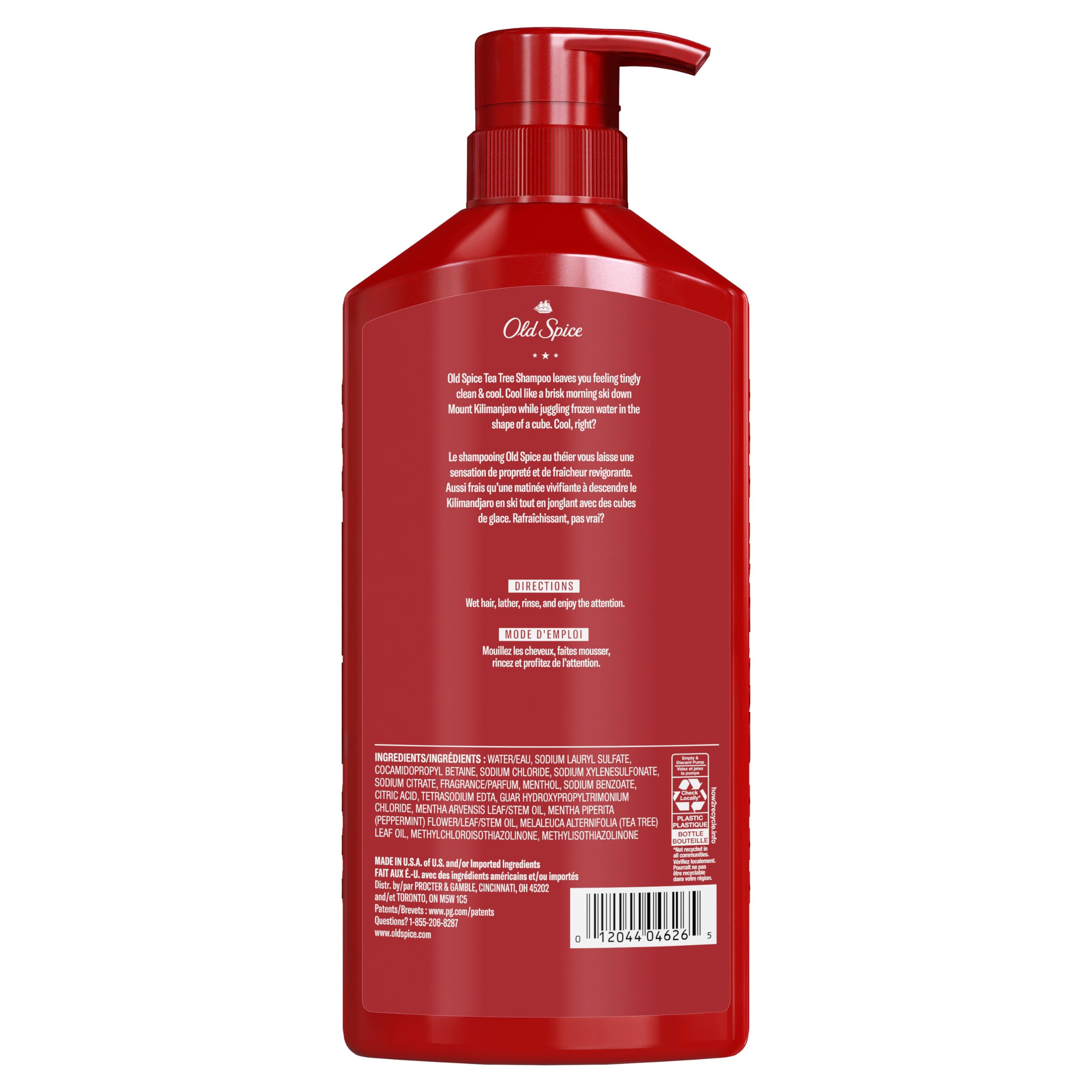 Foto 8 pulgar | Champú Old Spice Tea Tree Para Hombre, Refrescante, 650 Ml, Paquete Doble - Venta Internacional.