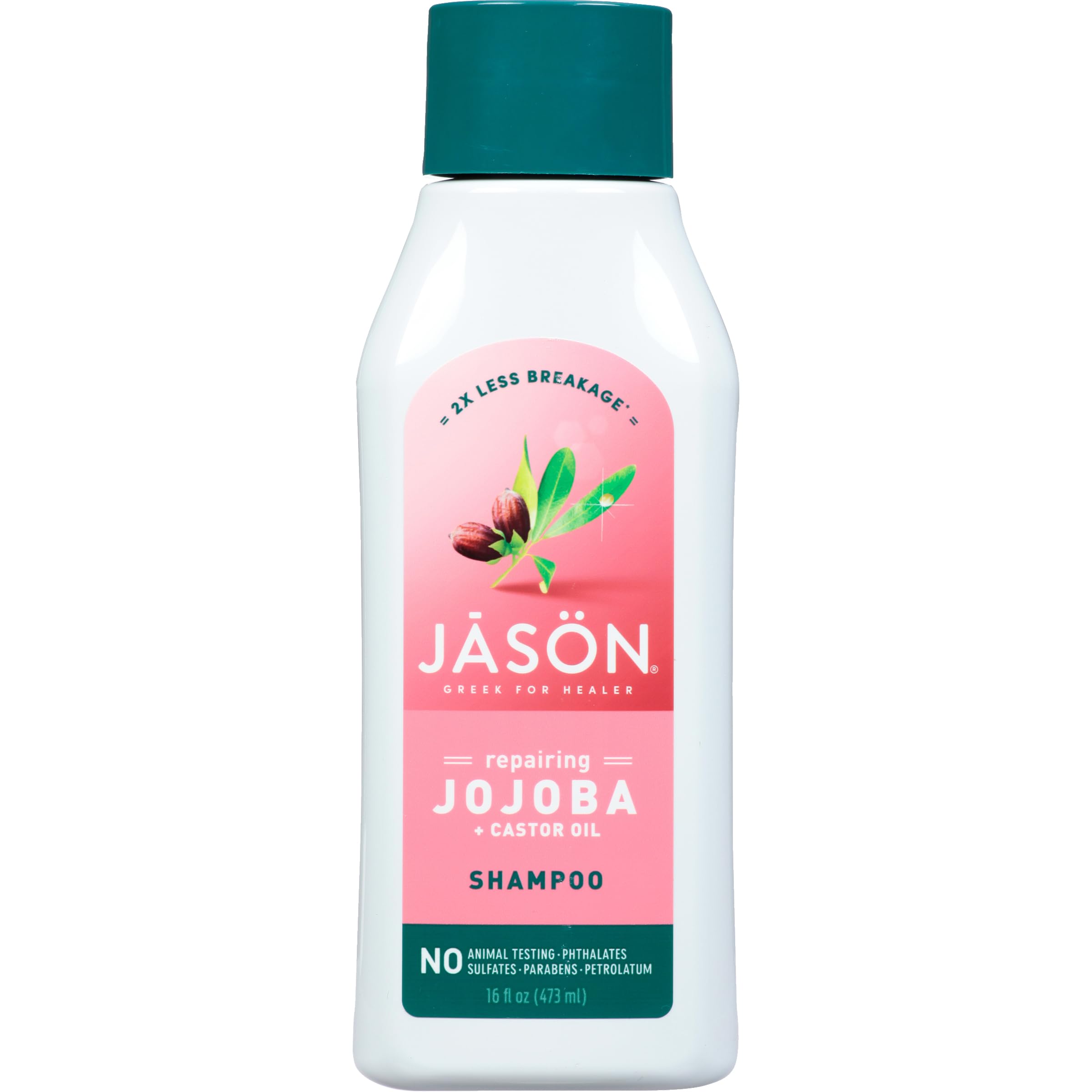 Champú Jason Strong & Healthy Con Aceite De Jojoba Y Ricino 480 Ml - Venta Internacional.