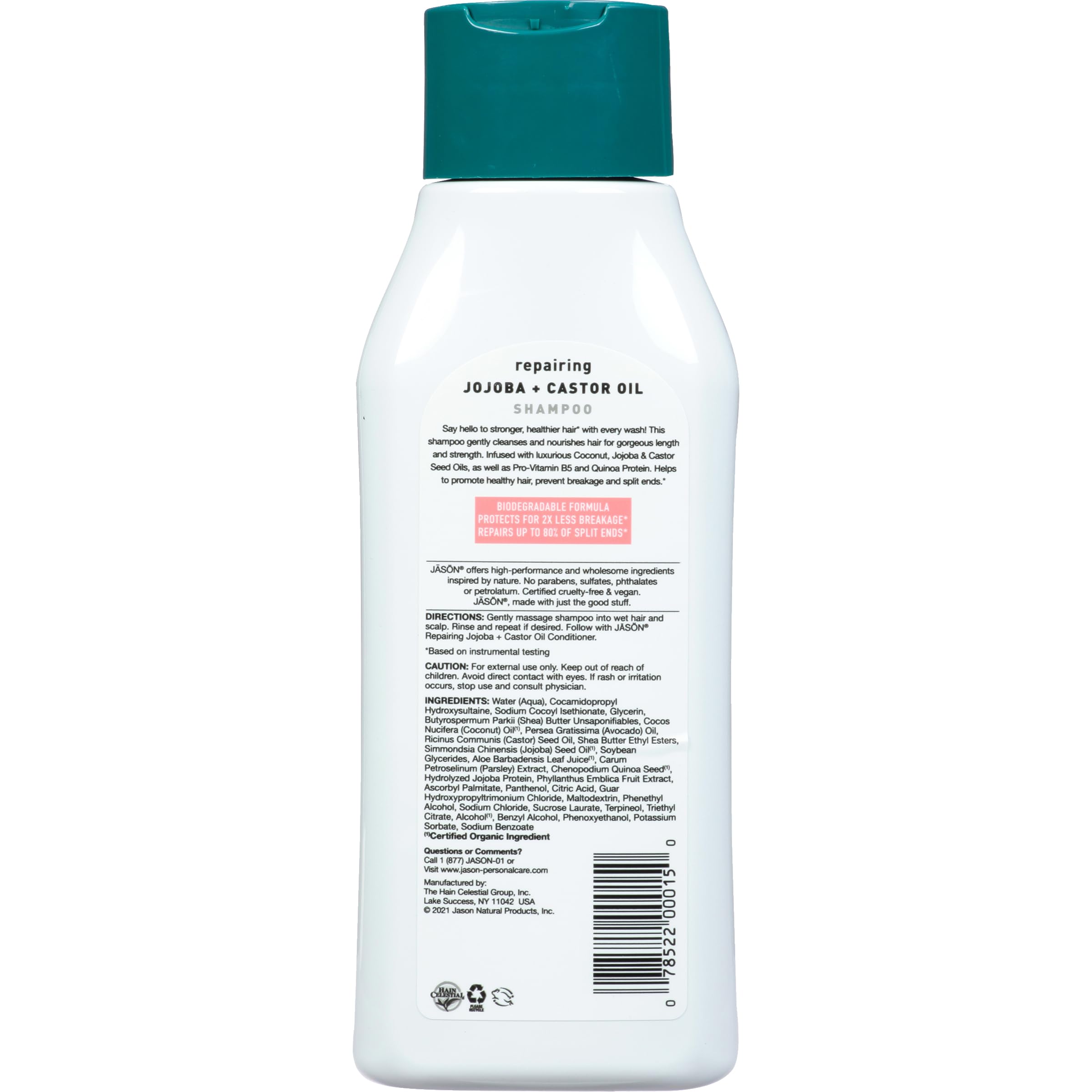 Foto 2 | Champú Jason Strong & Healthy Con Aceite De Jojoba Y Ricino 480 Ml - Venta Internacional.