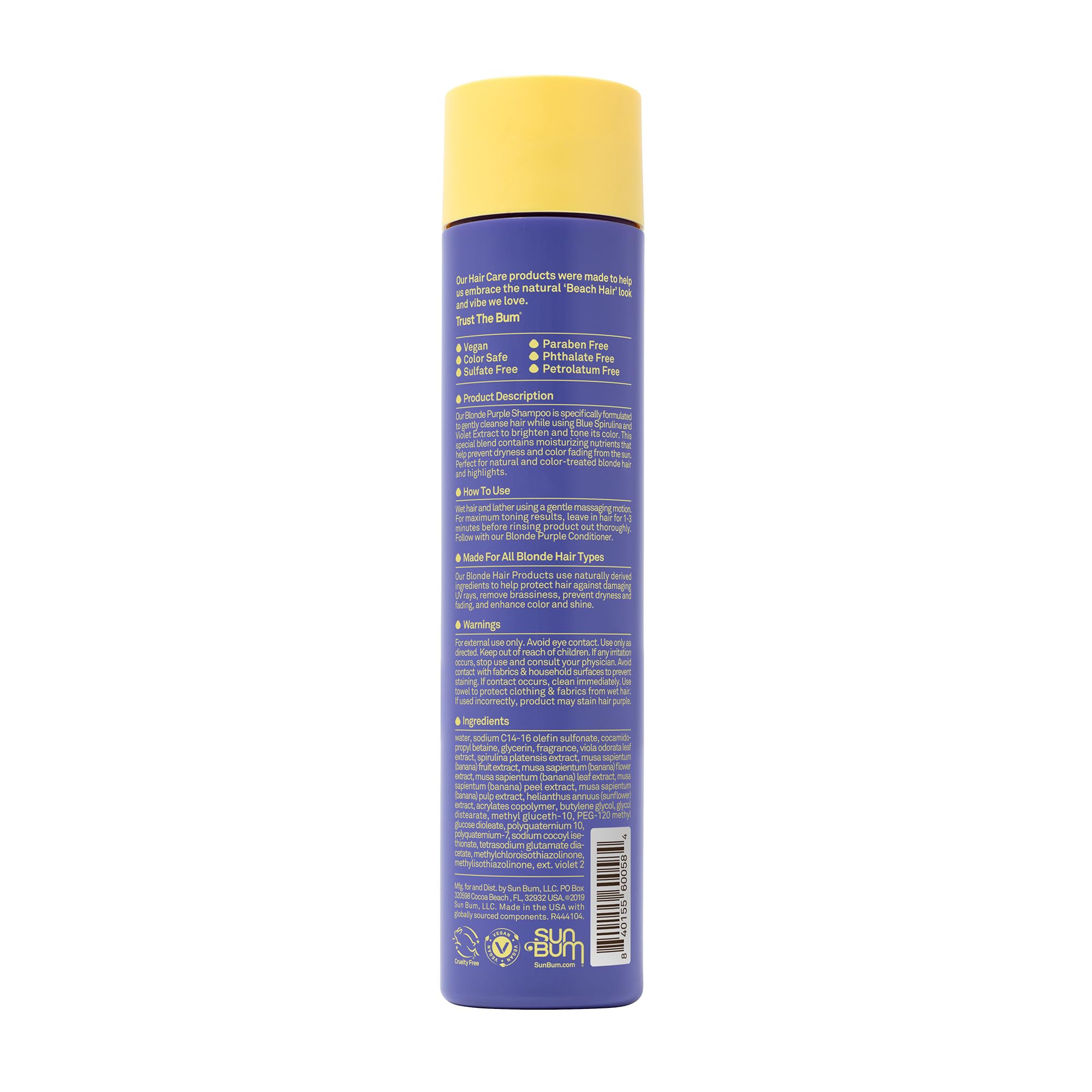 Foto 3 pulgar | Champú Sun Bum Blonde Con Protección Uv Y Realzador Del Color, 300 Ml - Venta Internacional.