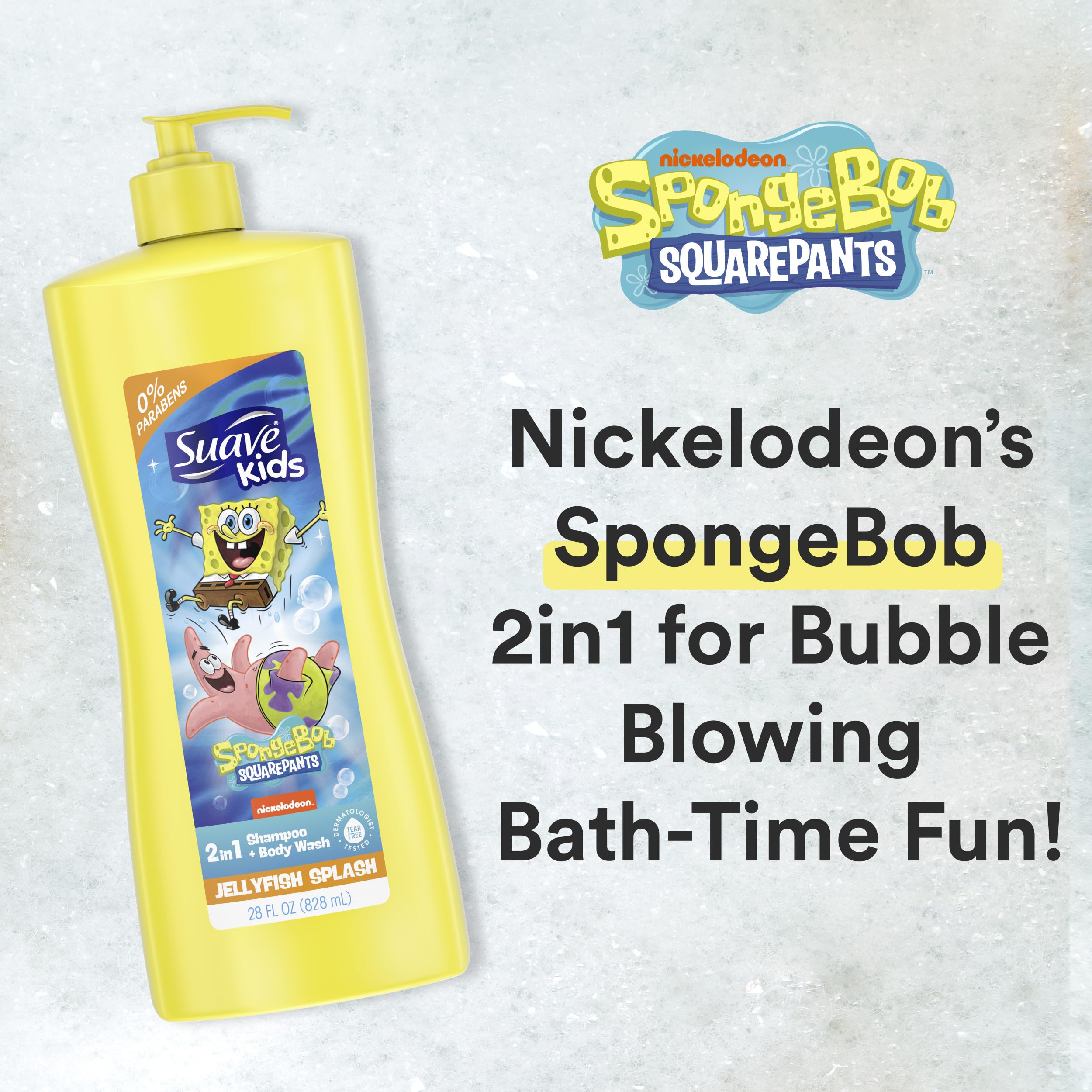 Foto 4 pulgar | Champú, Gel De Baño Y Acondicionador 3 En 1 Suave Kids Spongebob - Venta Internacional.