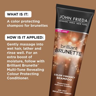 Foto 3 | Champú John Frieda Brilliant Brunette Color Protect 250 Ml (paquete De 2) - Venta Internacional.