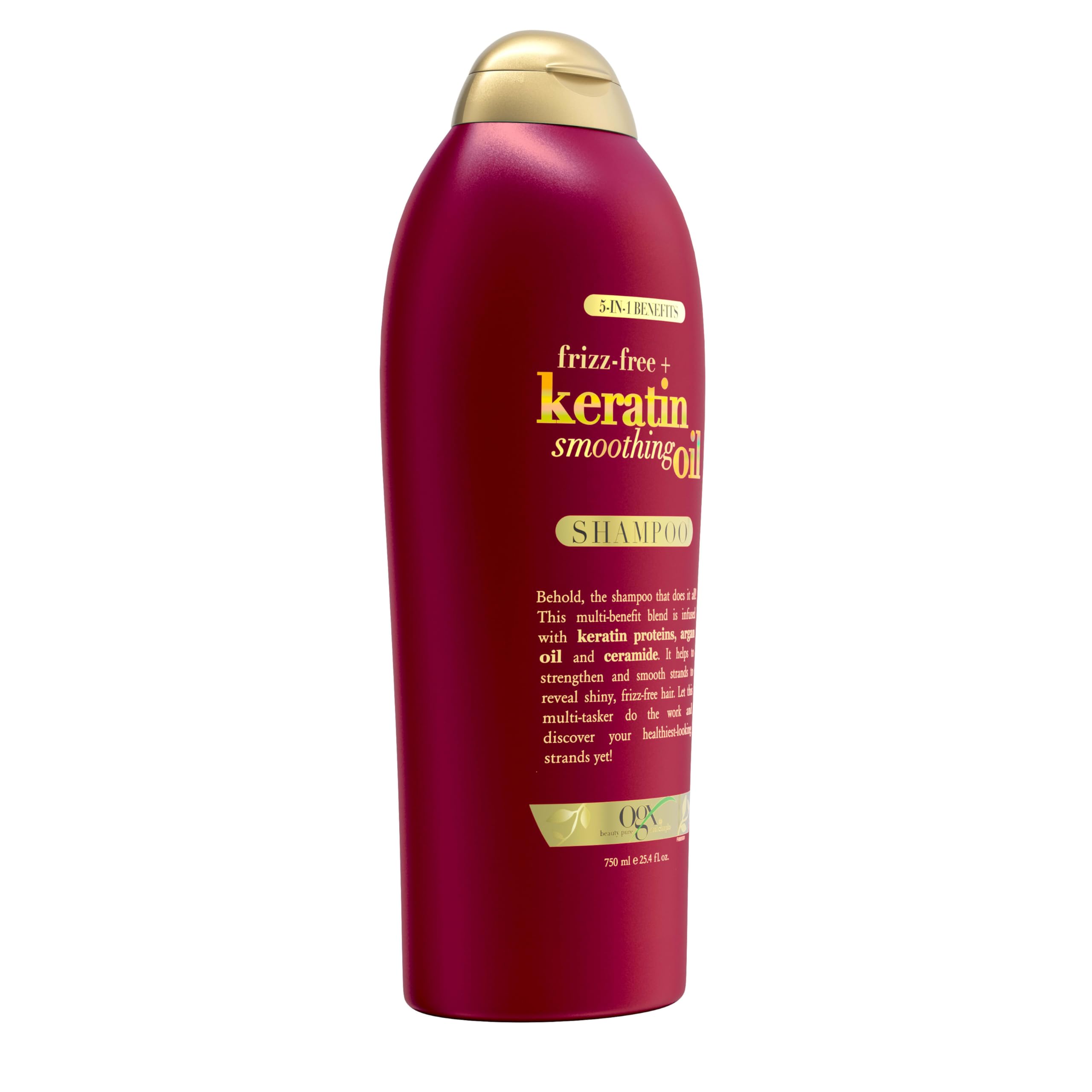 Foto 8 pulgar | Shampoo Ogx Frizz-free + Aceite Suavizante De Queratina 750 Ml - Venta Internacional.