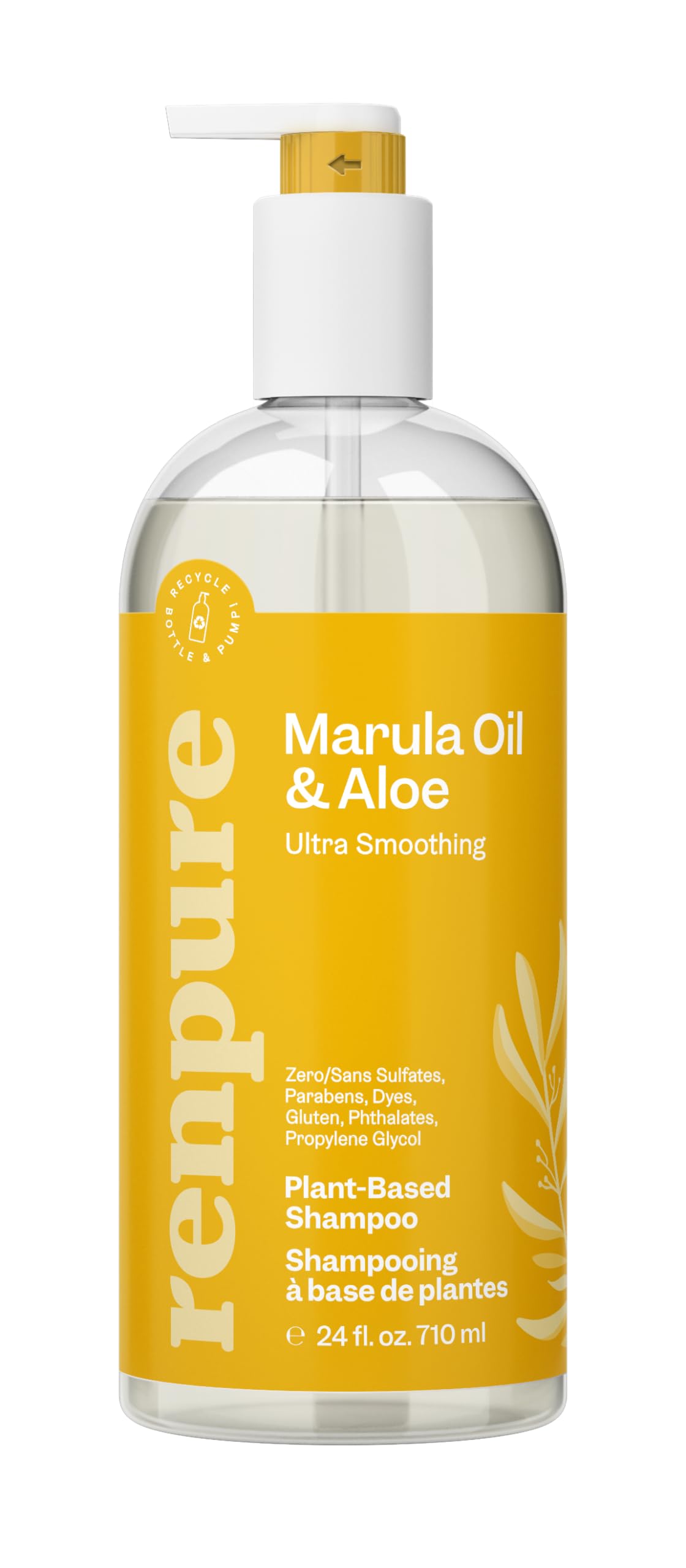 Foto 2 pulgar | Champú Renpure, Aceite De Marula Y Aloe A Base De Plantas, 710 Ml - Venta Internacional.