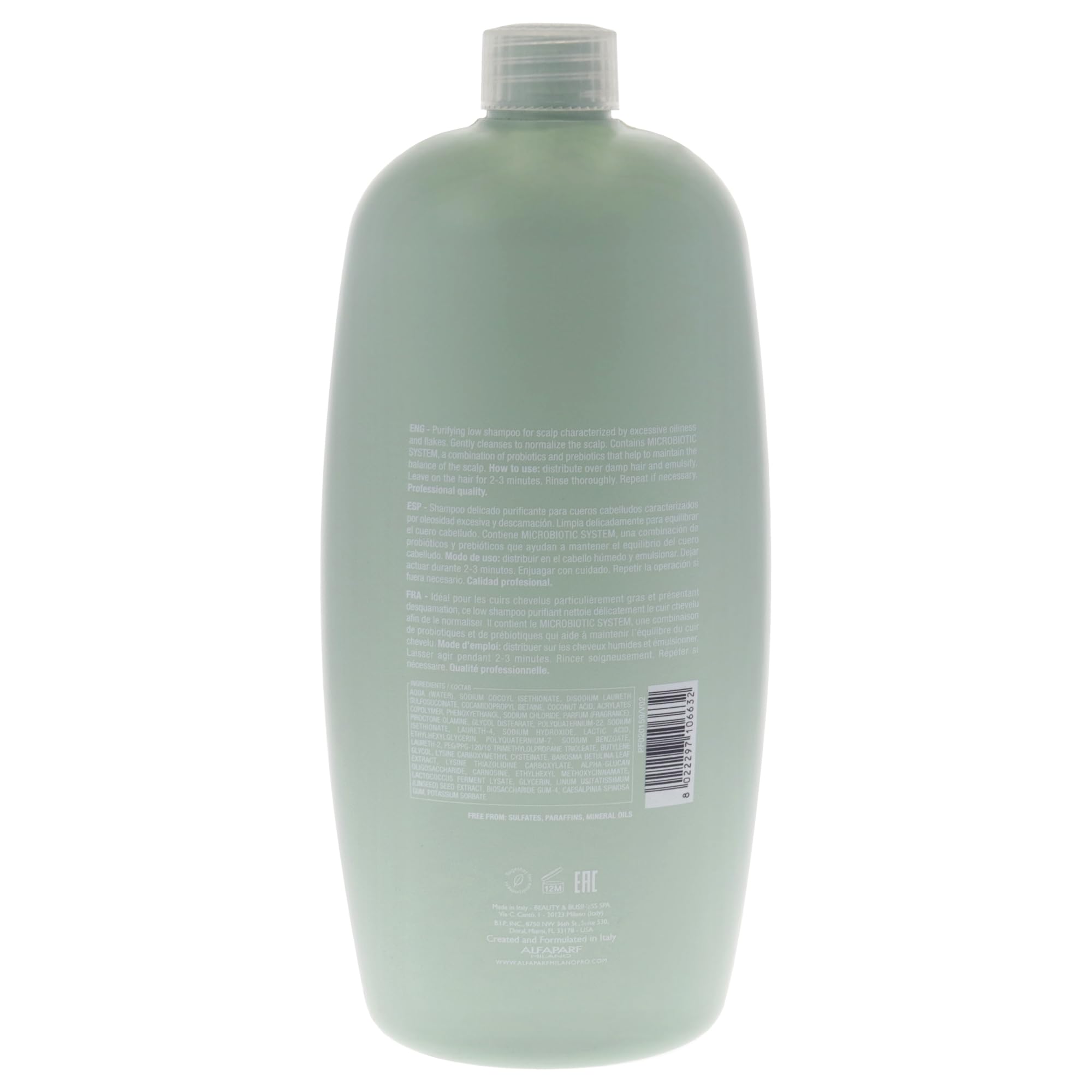 Foto 4 pulgar | Champú Alfaparf Milano Semi Di Lino Scalp Rebalance 1000 Ml - Venta Internacional.