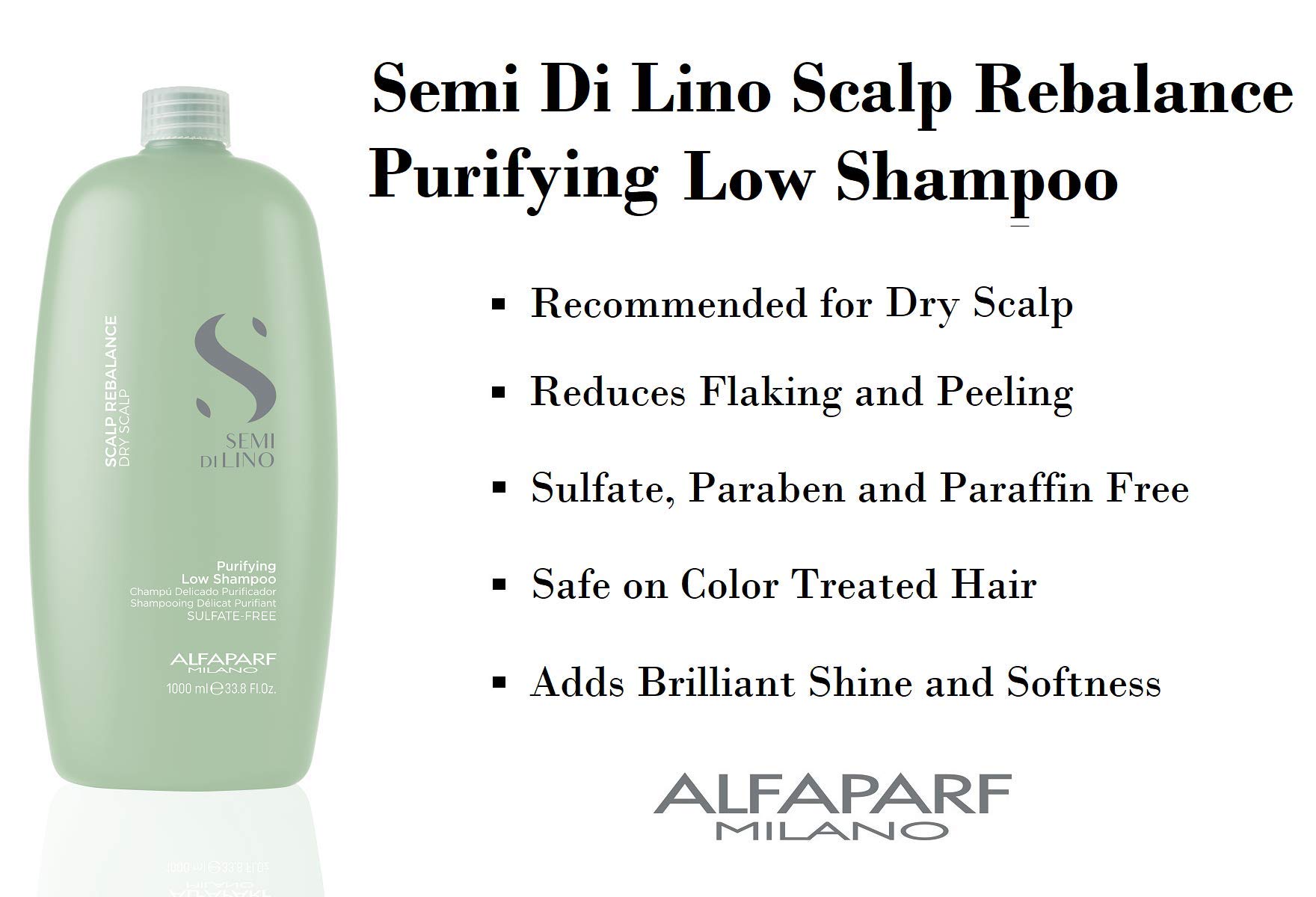 Foto 5 pulgar | Champú Alfaparf Milano Semi Di Lino Scalp Rebalance 1000 Ml - Venta Internacional.