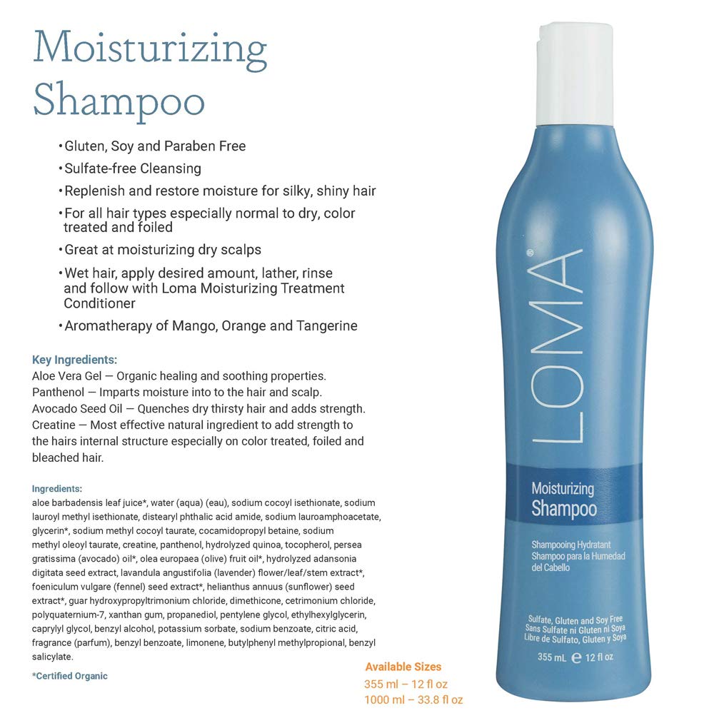 Foto 2 | Champú Y Tratamiento Duo Loma Hair Care Hidratante 360 Ml - Venta Internacional.