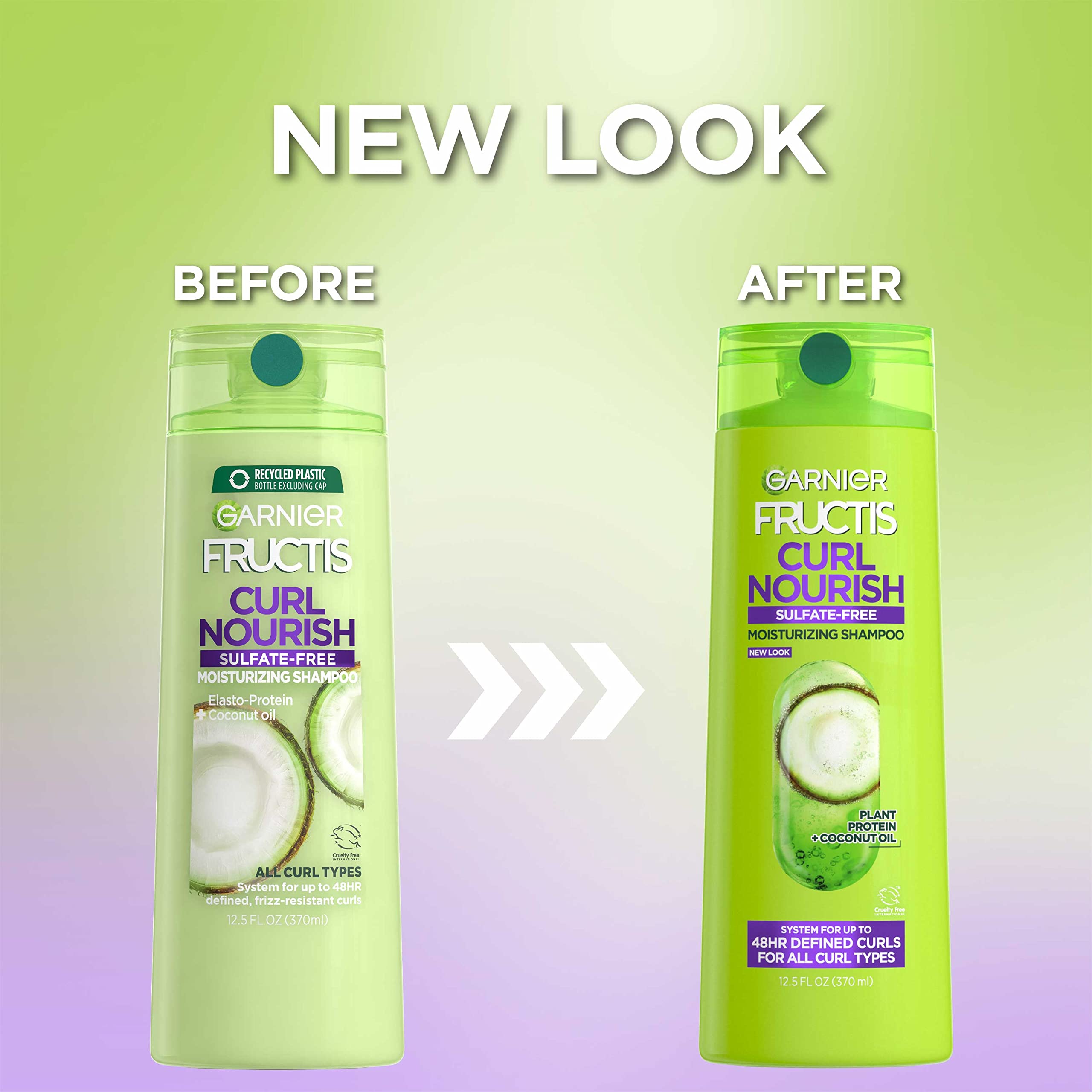 Foto 3 pulgar | Champú Garnier Fructis Curl Nourish Hidratante 370 Ml - Venta Internacional.