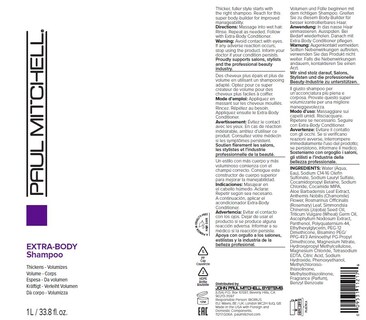 Foto 7 | Champú Paul Mitchell Extrabody Thickens Volumizes 1l - Venta Internacional.