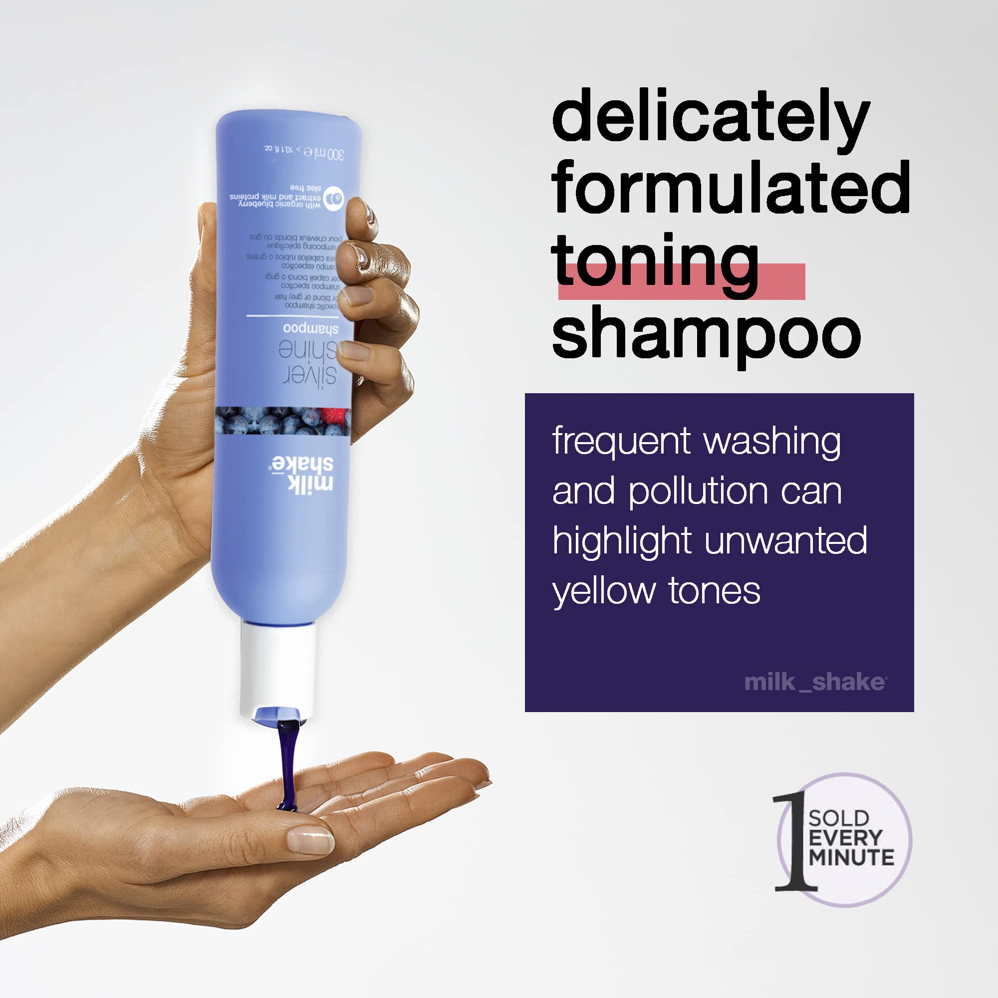 Foto 3 pulgar | Champú Milk_shake Silver Shine Purple Para Cabello Rubio 50 Ml - Venta Internacional.
