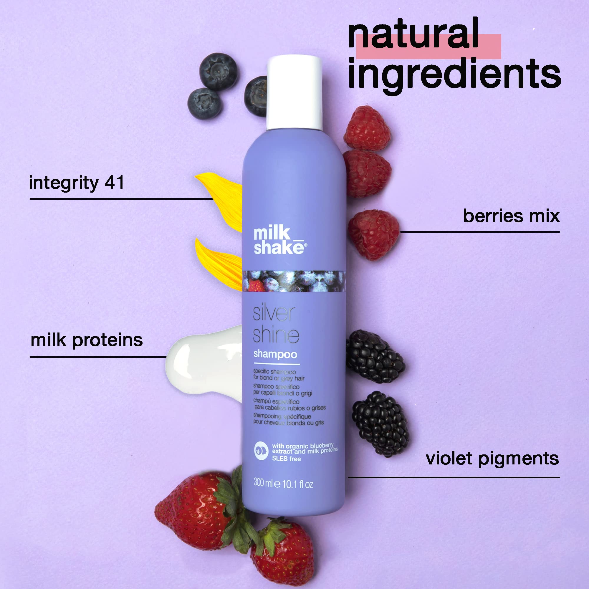 Foto 7 pulgar | Champú Milk_shake Silver Shine Purple Para Cabello Rubio 50 Ml - Venta Internacional.