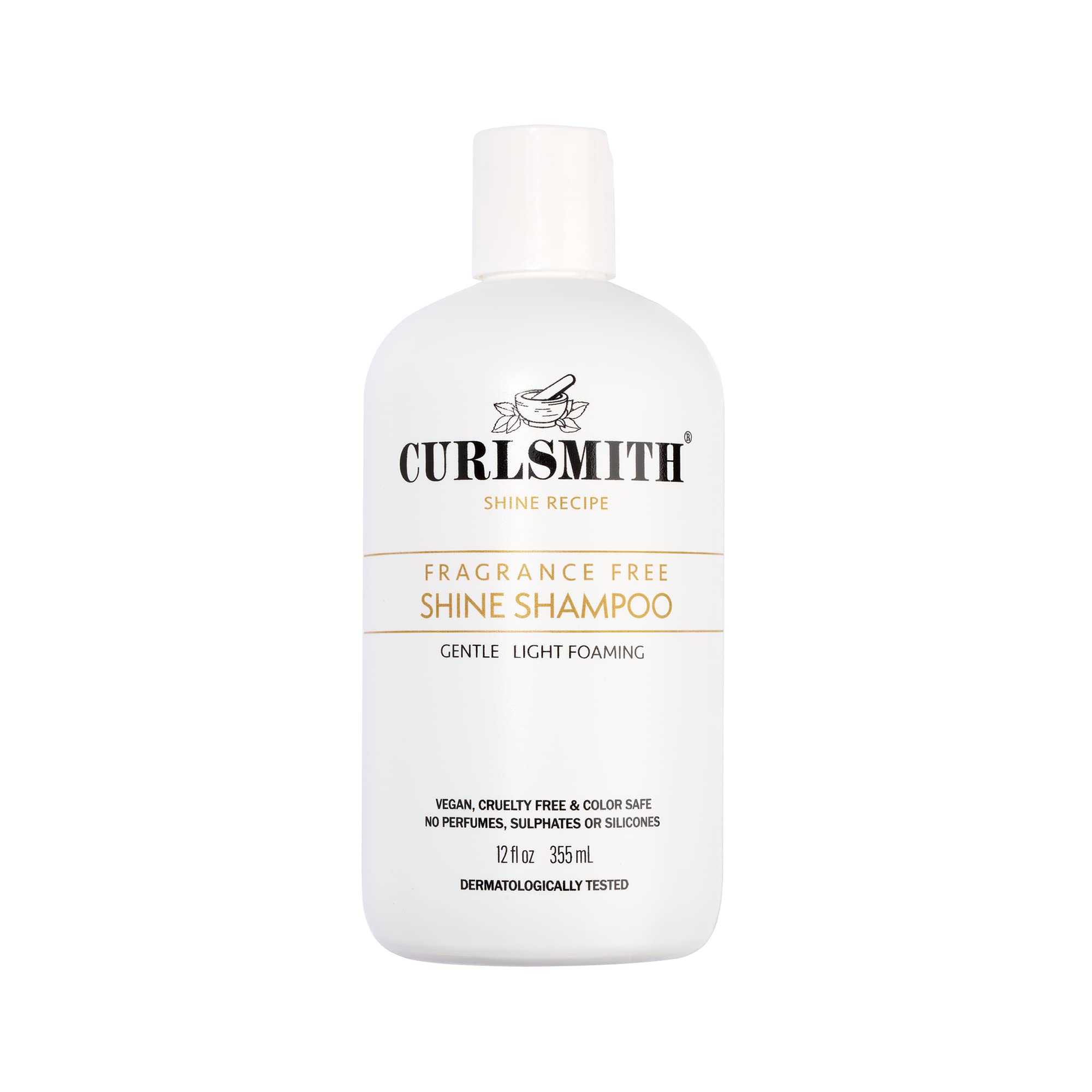 Champú Curlsmith Shine Gentle Sensitive, Sin Fragancia, 355 Ml - Venta Internacional.