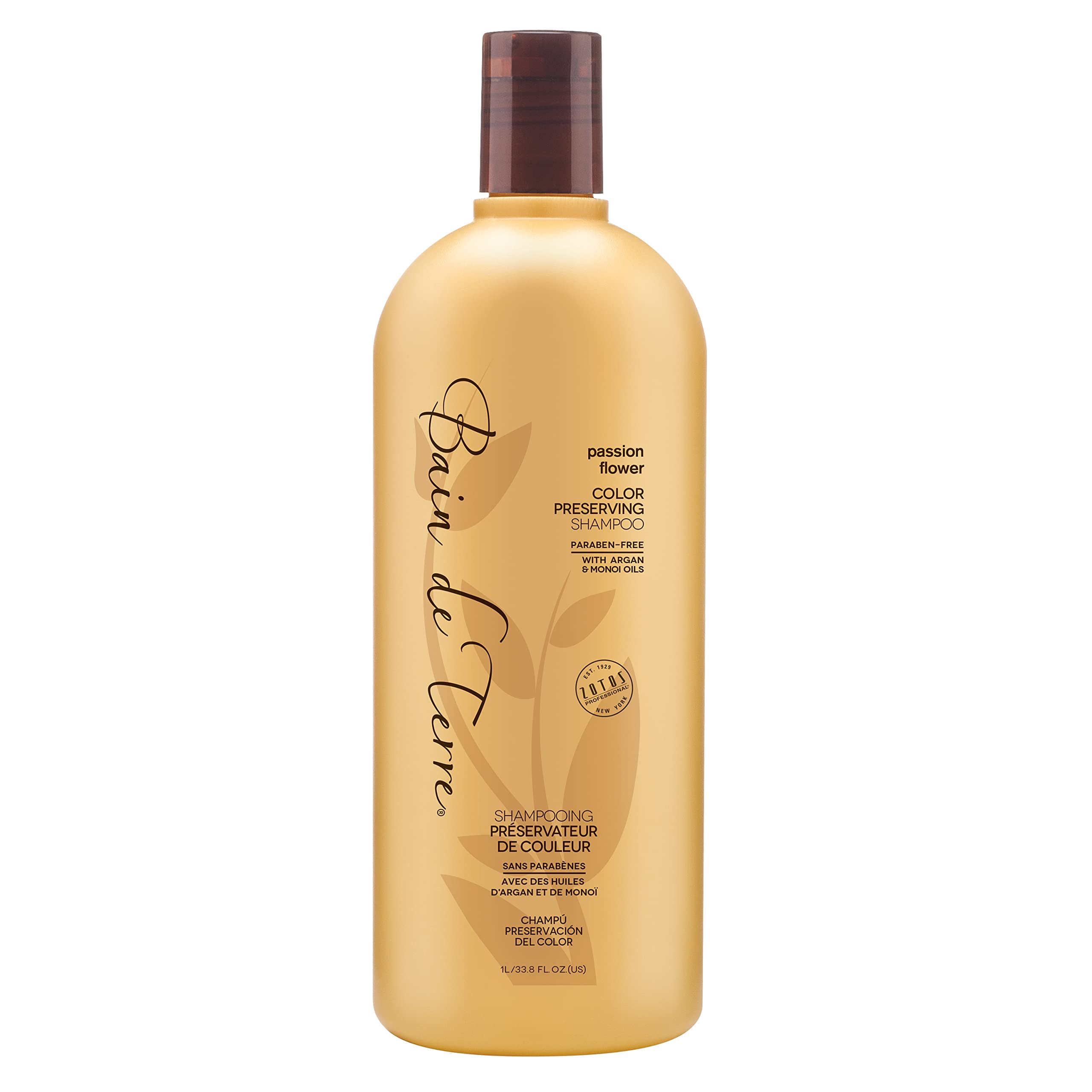 Champú Bain De Terre Para Conservar El Color De La Pasiflora, 1 Litro - Venta Internacional.