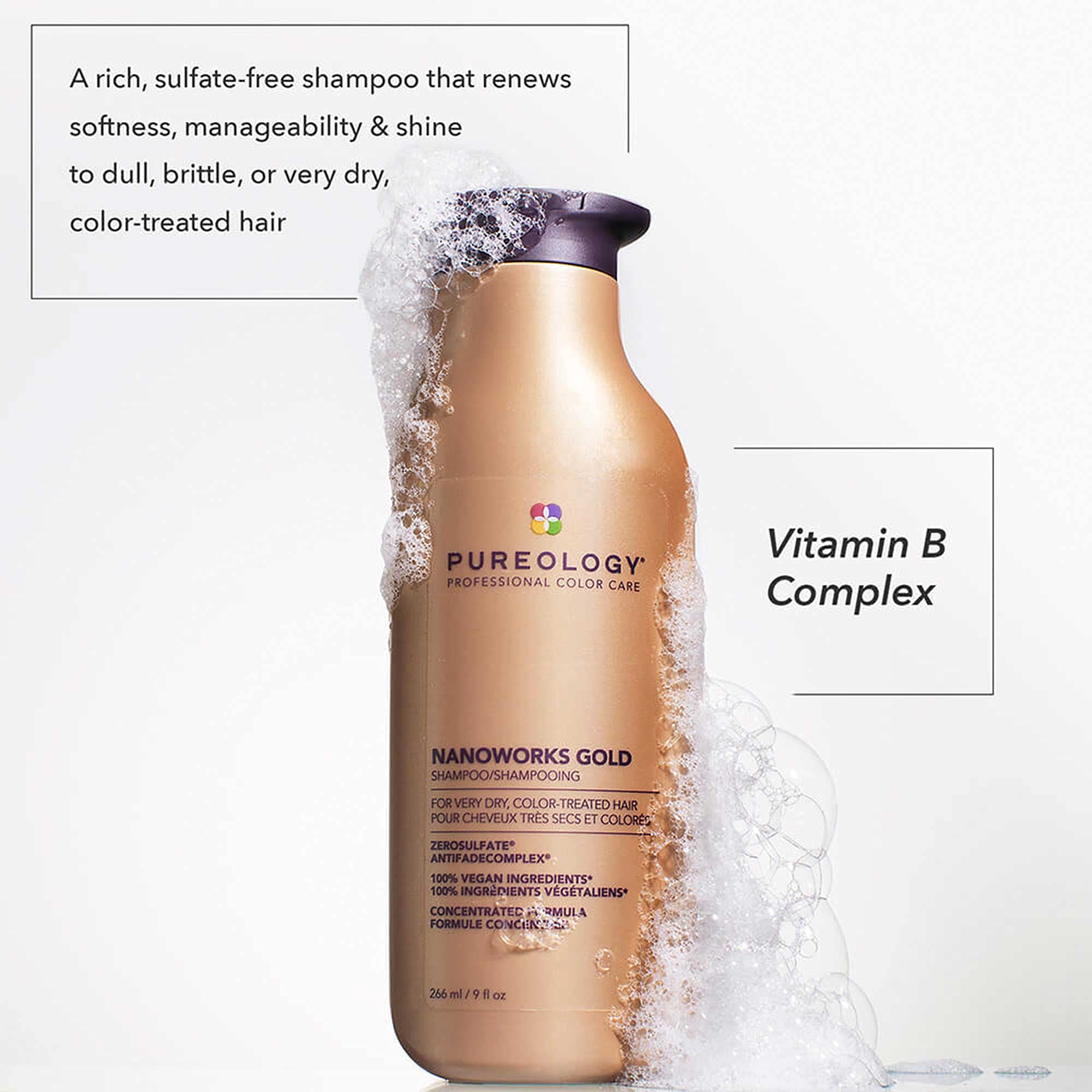 Foto 3 pulgar | Champú Pureology Nanoworks Gold Para Cabello Teñido Muy Seco - Venta Internacional.