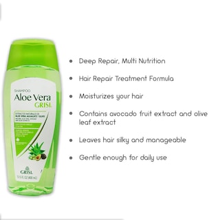 Foto 4 | Champú Hidratante Grisi Aloe Vera Con Extracto De Aloe 400 Ml - Venta Internacional.