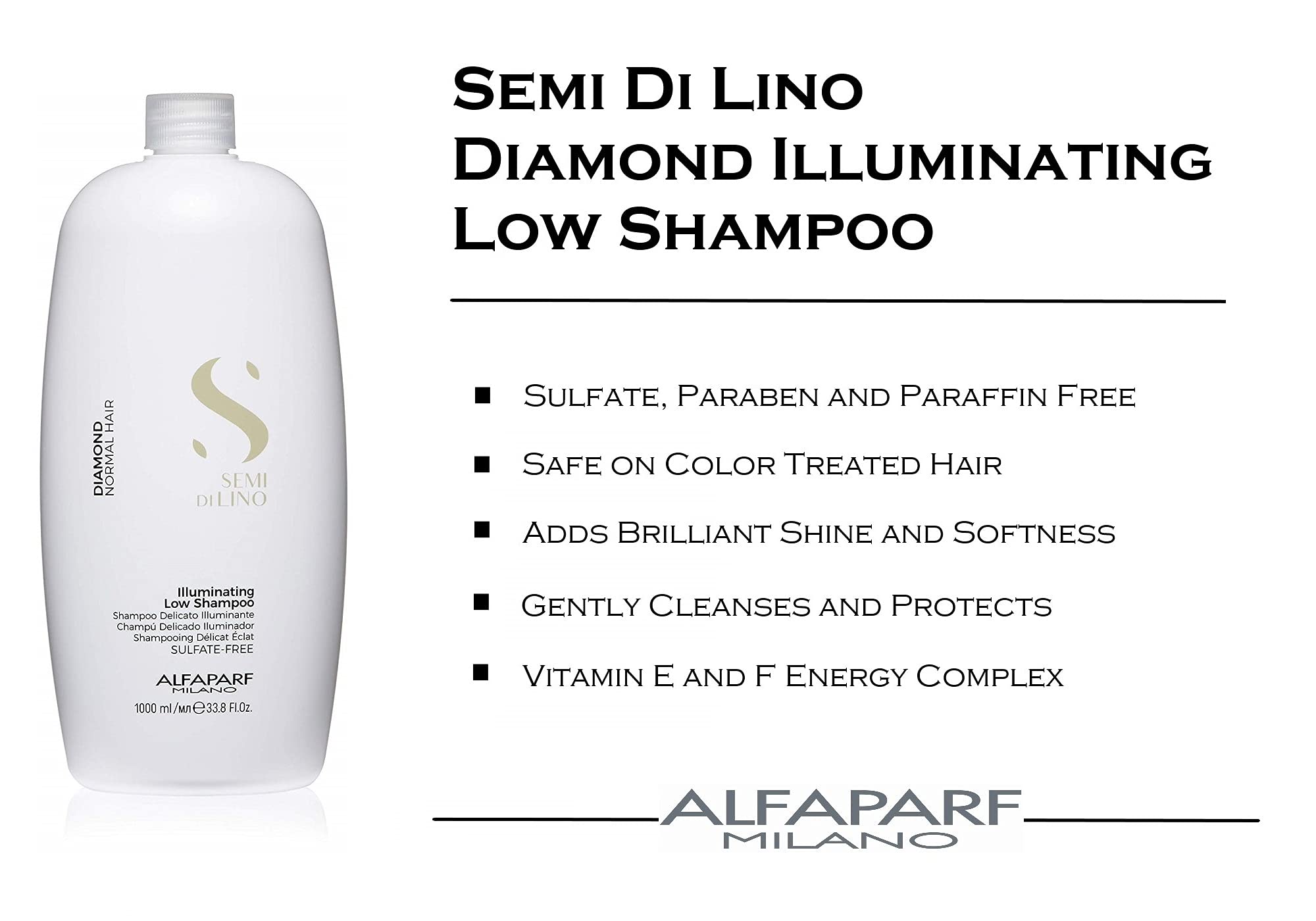 Foto 3 pulgar | Champú Alfaparf Milano Semi Di Lino Diamond Shine 1l - Venta Internacional.