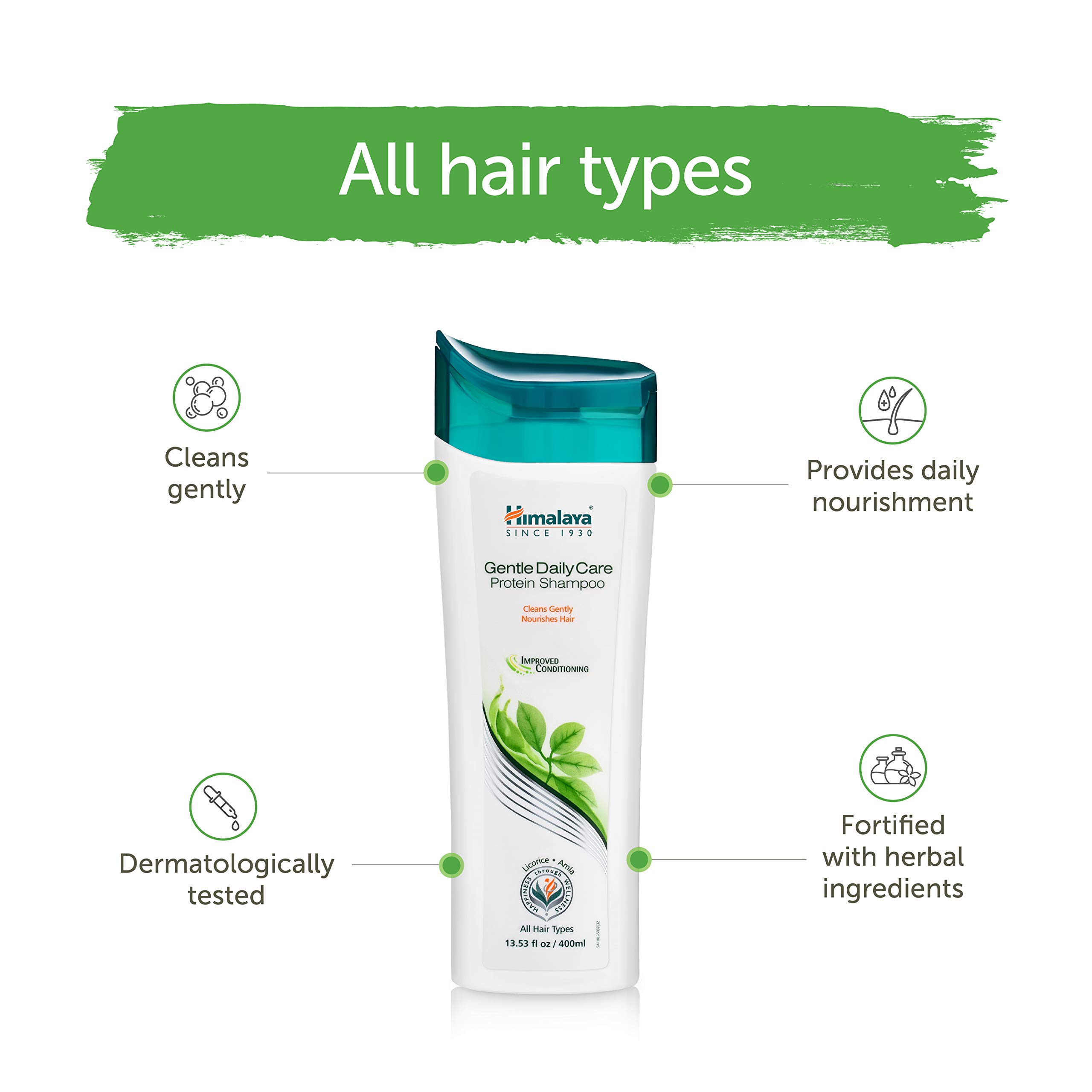 Foto 4 pulgar | Champú Himalaya Gentle Daily Care Protein, 400 Ml, Paquete De 2 - Venta Internacional.