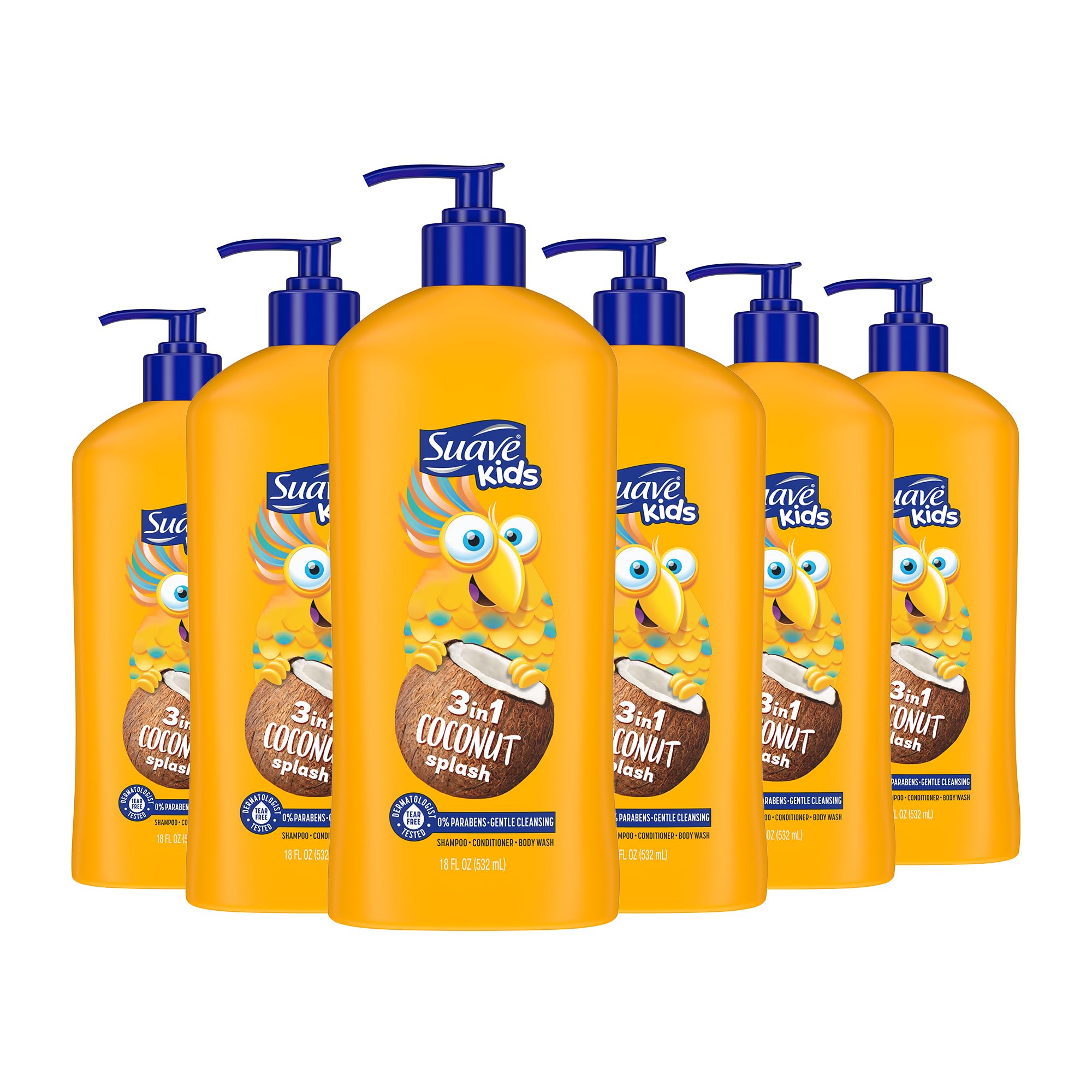 Foto 1 | Gel De Baño, Champú Y Acondicionador 3 En 1 Suave Kids Coconut 530 Ml - Venta Internacional.