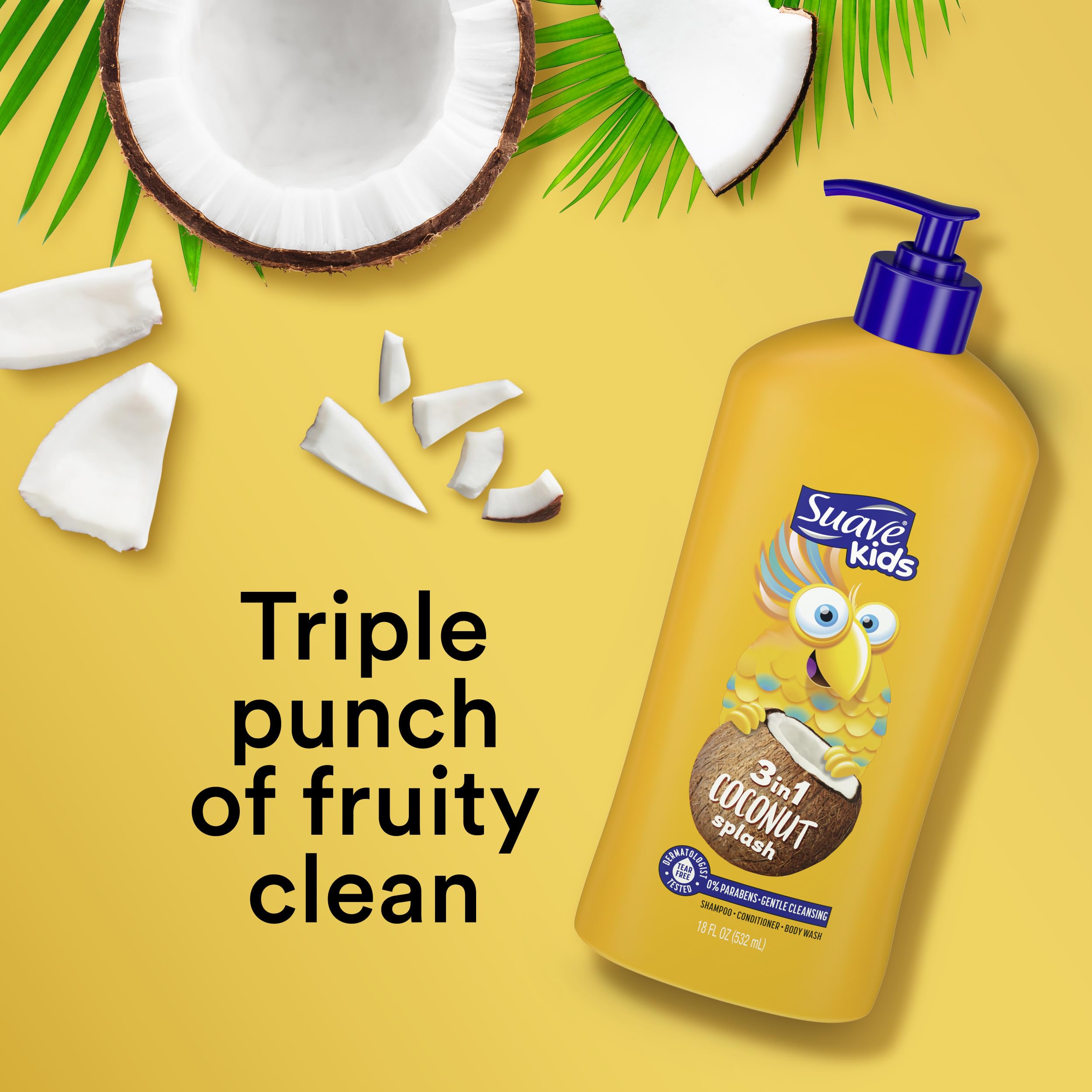 Foto 4 pulgar | Gel De Baño, Champú Y Acondicionador 3 En 1 Suave Kids Coconut 530 Ml - Venta Internacional.