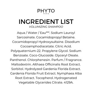 Foto 5 | Champú Phyto Volume, Voluminizador, Ligero, 250 Ml, Para Cabello Fino Y Fino - Venta Internacional.