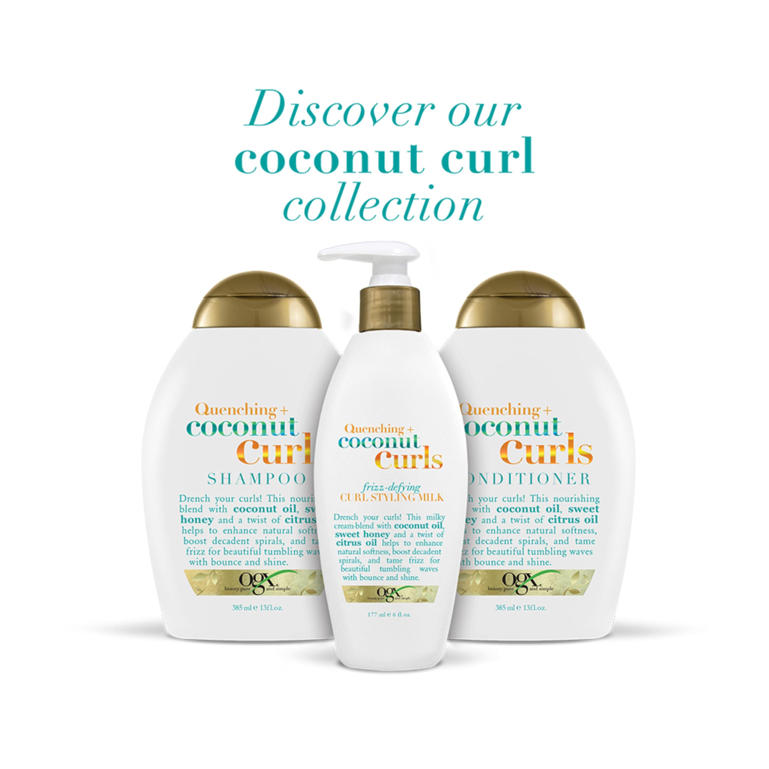 Foto 8 pulgar | Champú Ogx Quenching + Coconut Curl-defining 385 Ml (paquete De 2) - Venta Internacional.